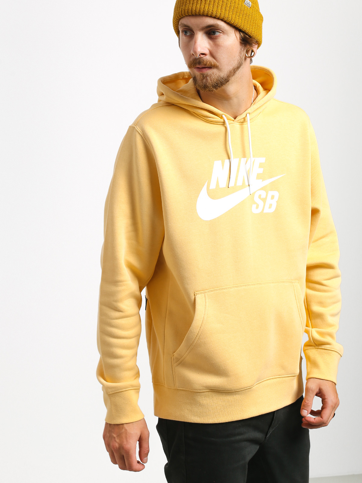 Mikina s kapucí Nike SB Sb Icon HD (celestial gold/summit white)