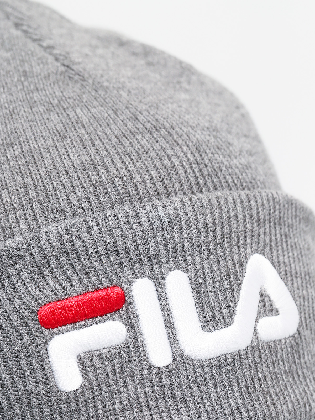 Čepice Fila Beanie Leniar Logo (light grey melange bros)