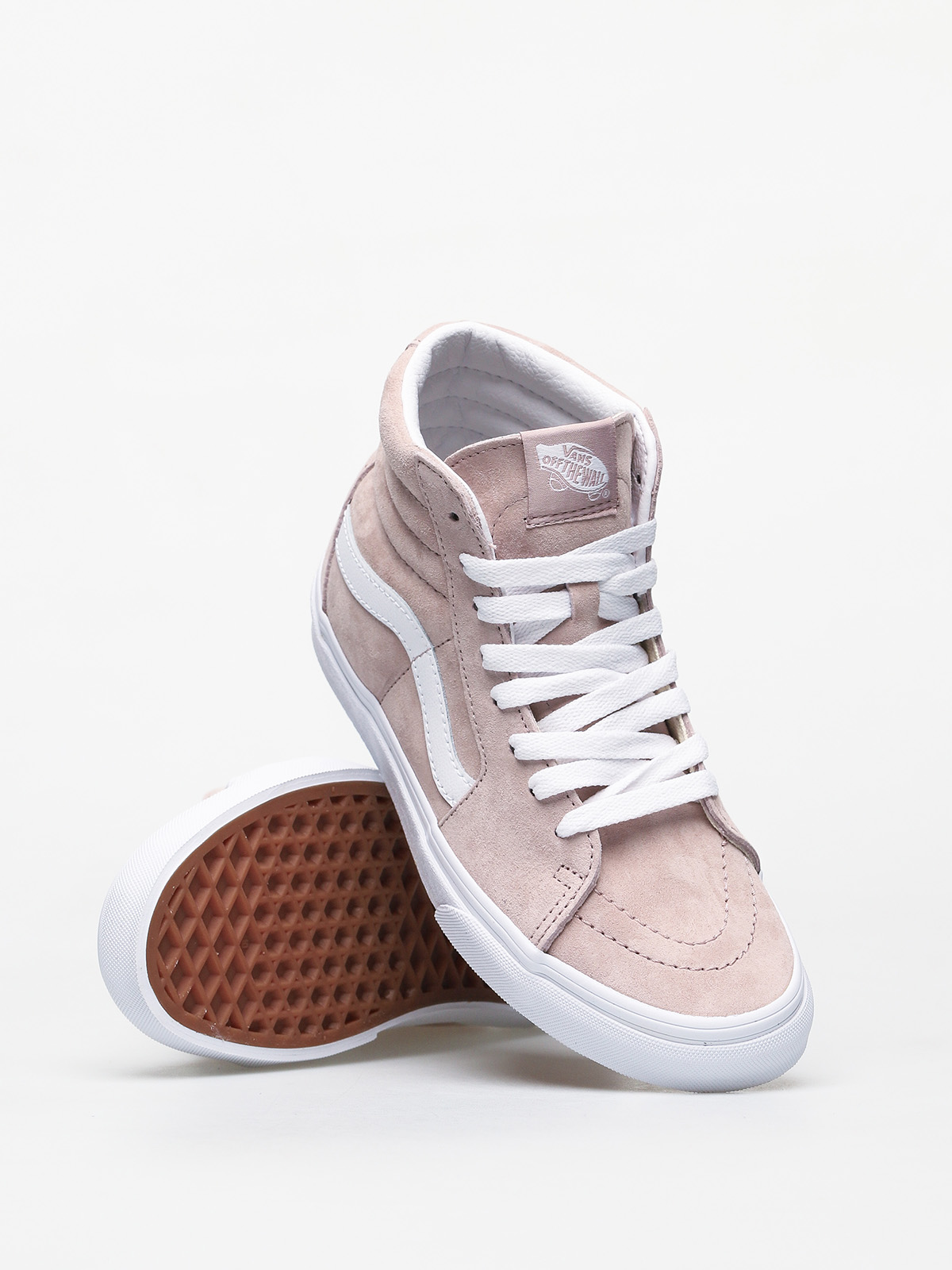 Boty Vans Sk8 Hi (pig suede/shadow gray/true white)