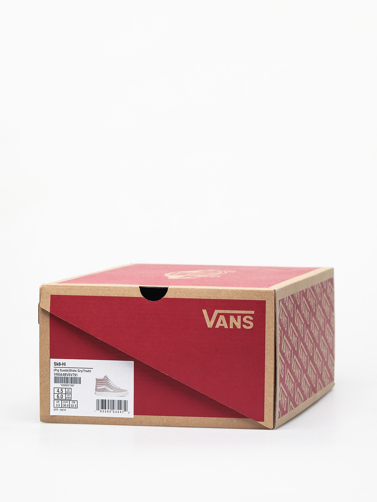 Boty Vans Sk8 Hi (pig suede/shadow gray/true white)