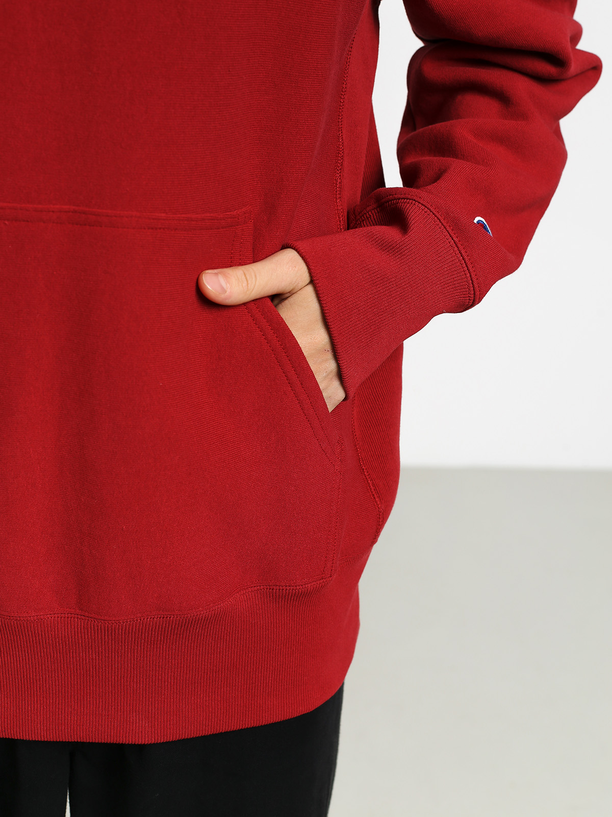 Mikina s kapucí Champion Premium Reverse Weave Hooded Big Logo HD (rdd)