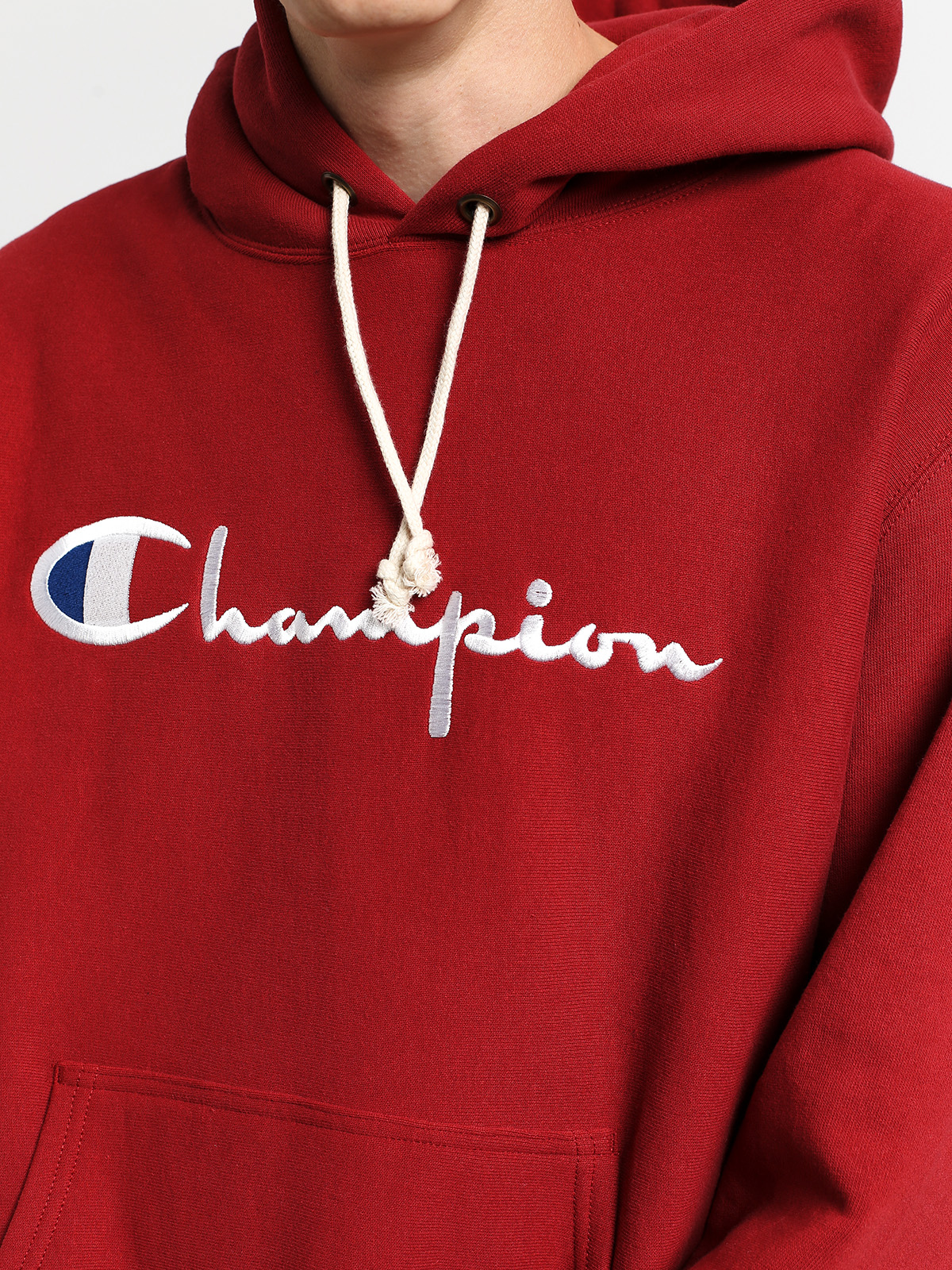 Mikina s kapucí Champion Premium Reverse Weave Hooded Big Logo HD (rdd)