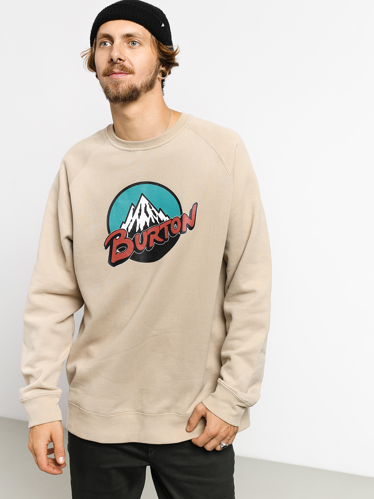 Mikina Burton Retro Mtn Crew (plaza taupe)