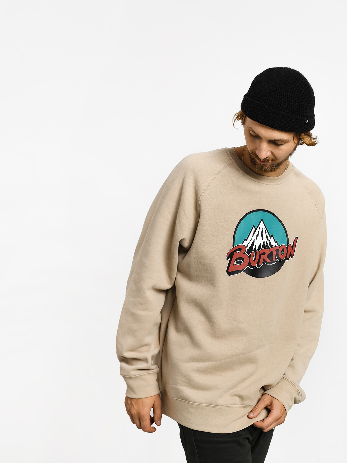 Mikina Burton Retro Mtn Crew (plaza taupe)
