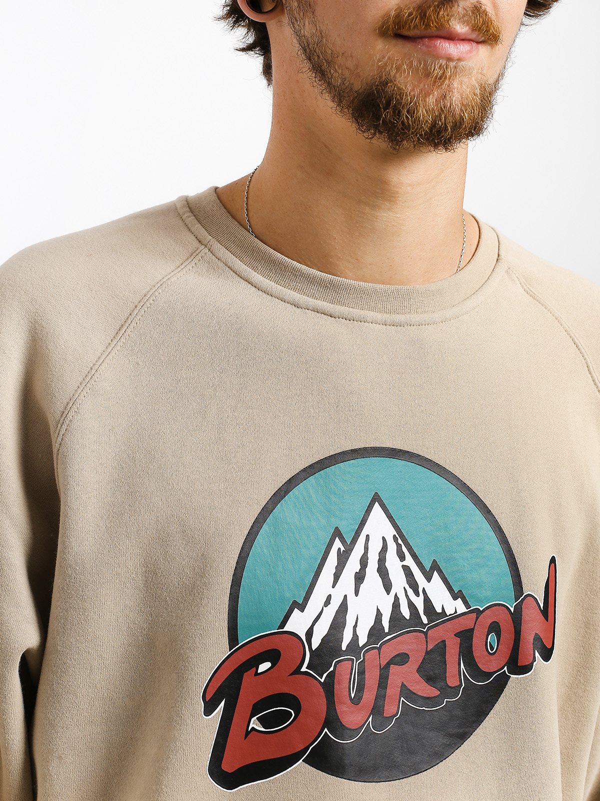 Mikina Burton Retro Mtn Crew (plaza taupe)