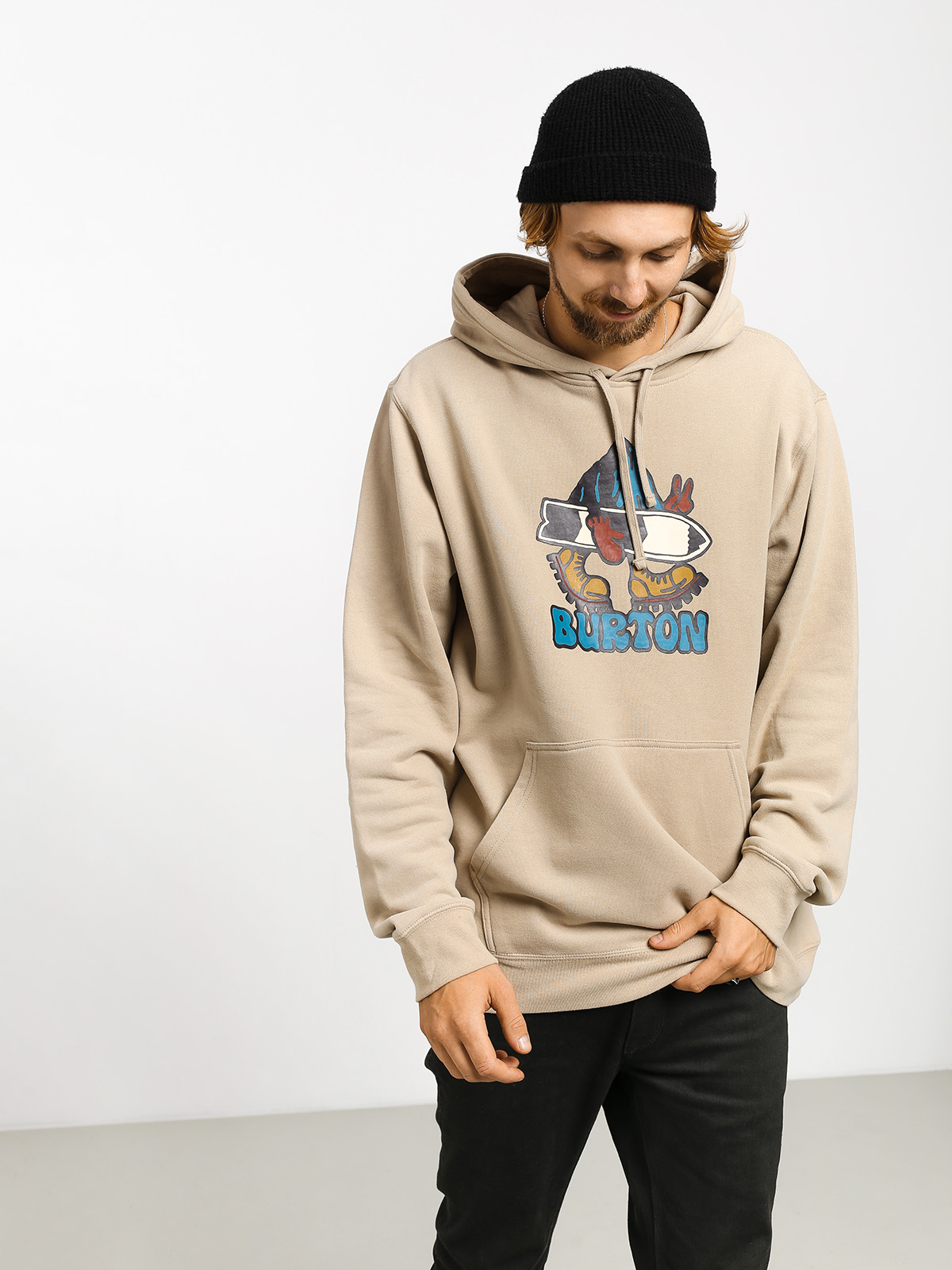 Mikina s kapucí Burton Lorid HD (plaza taupe)