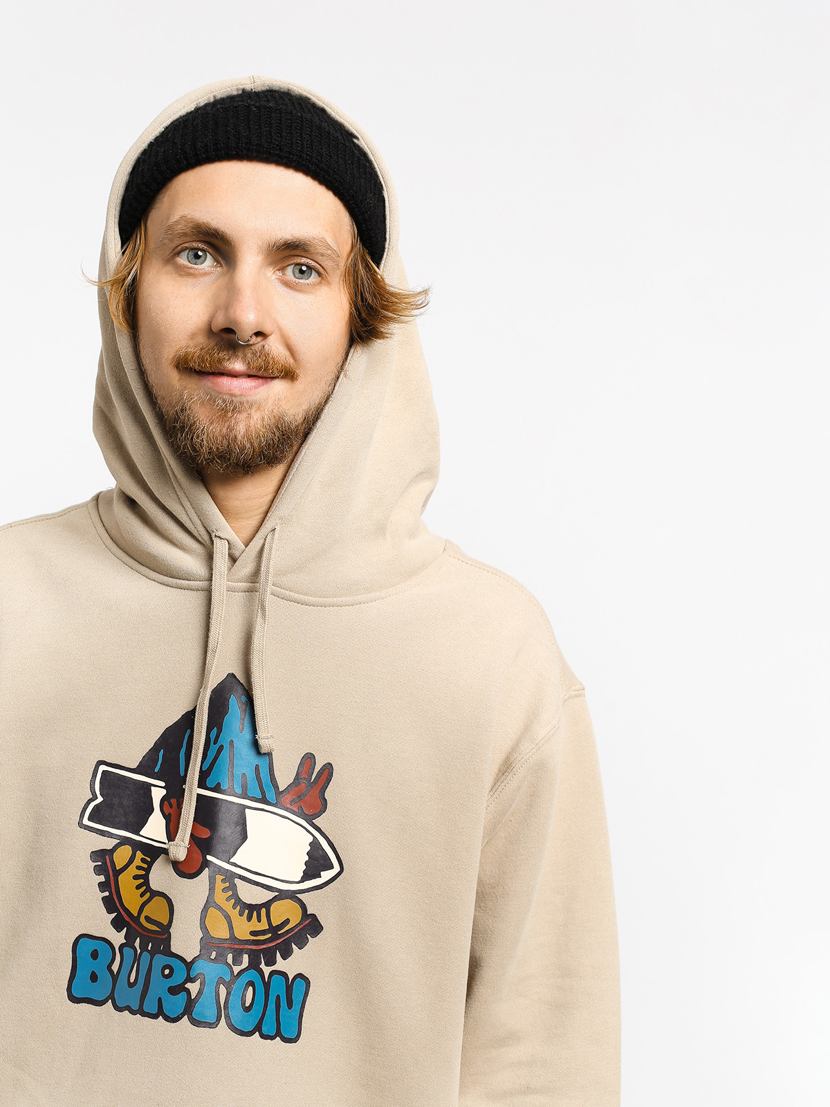 Mikina s kapucí Burton Lorid HD (plaza taupe)