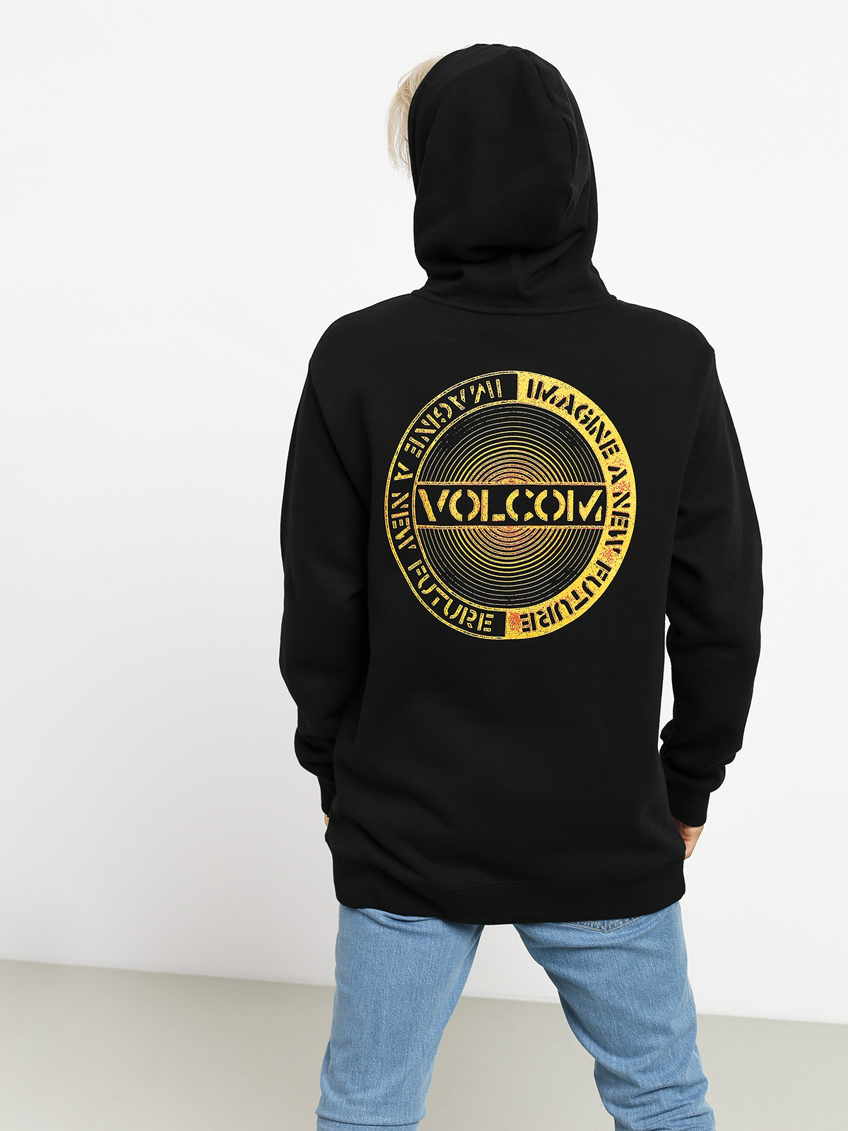 Mikina s kapucí Volcom Supply Stone HD (new black)