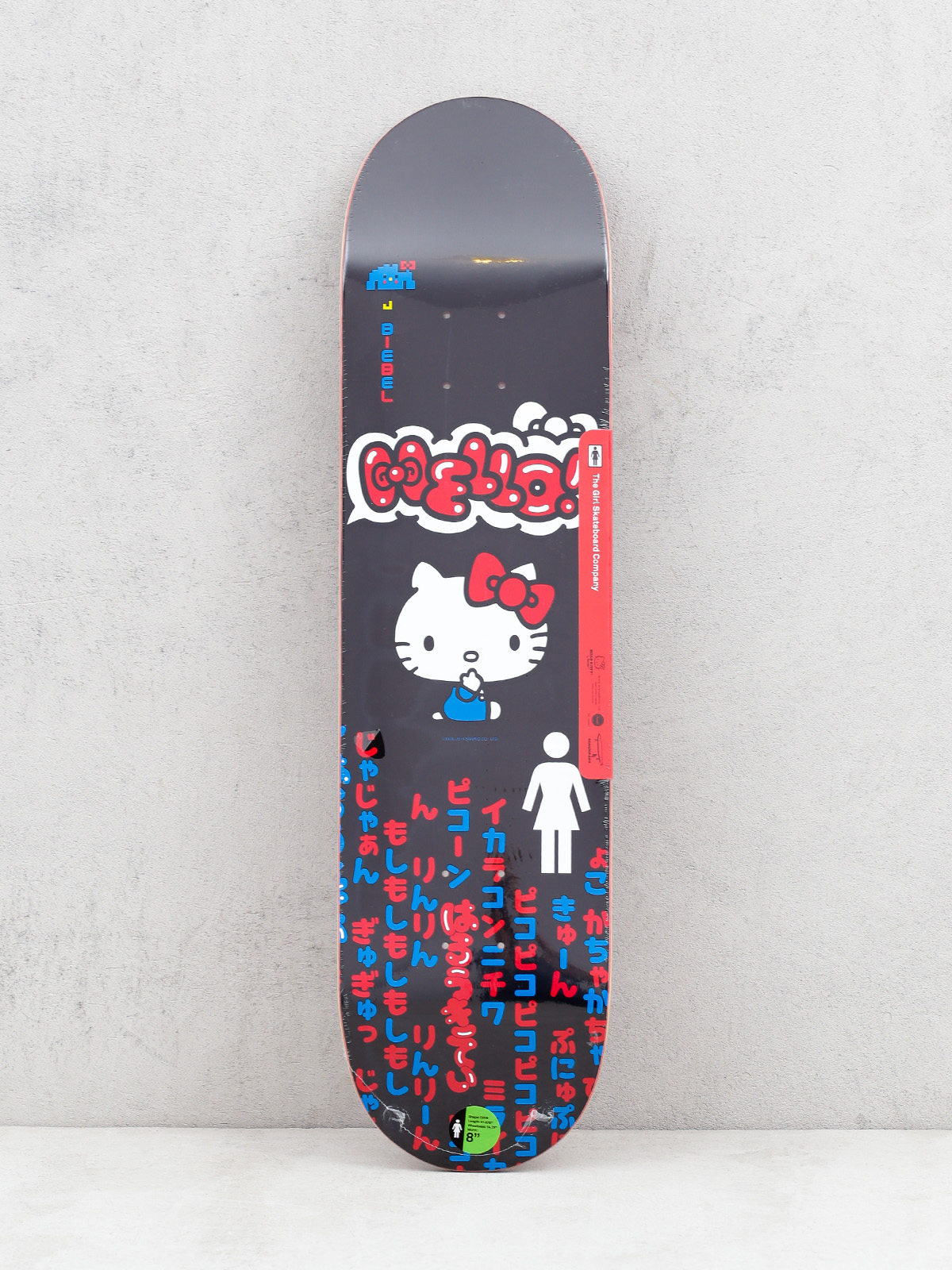 Deska Girl Skateboard Biebel Hello Kitty (black)