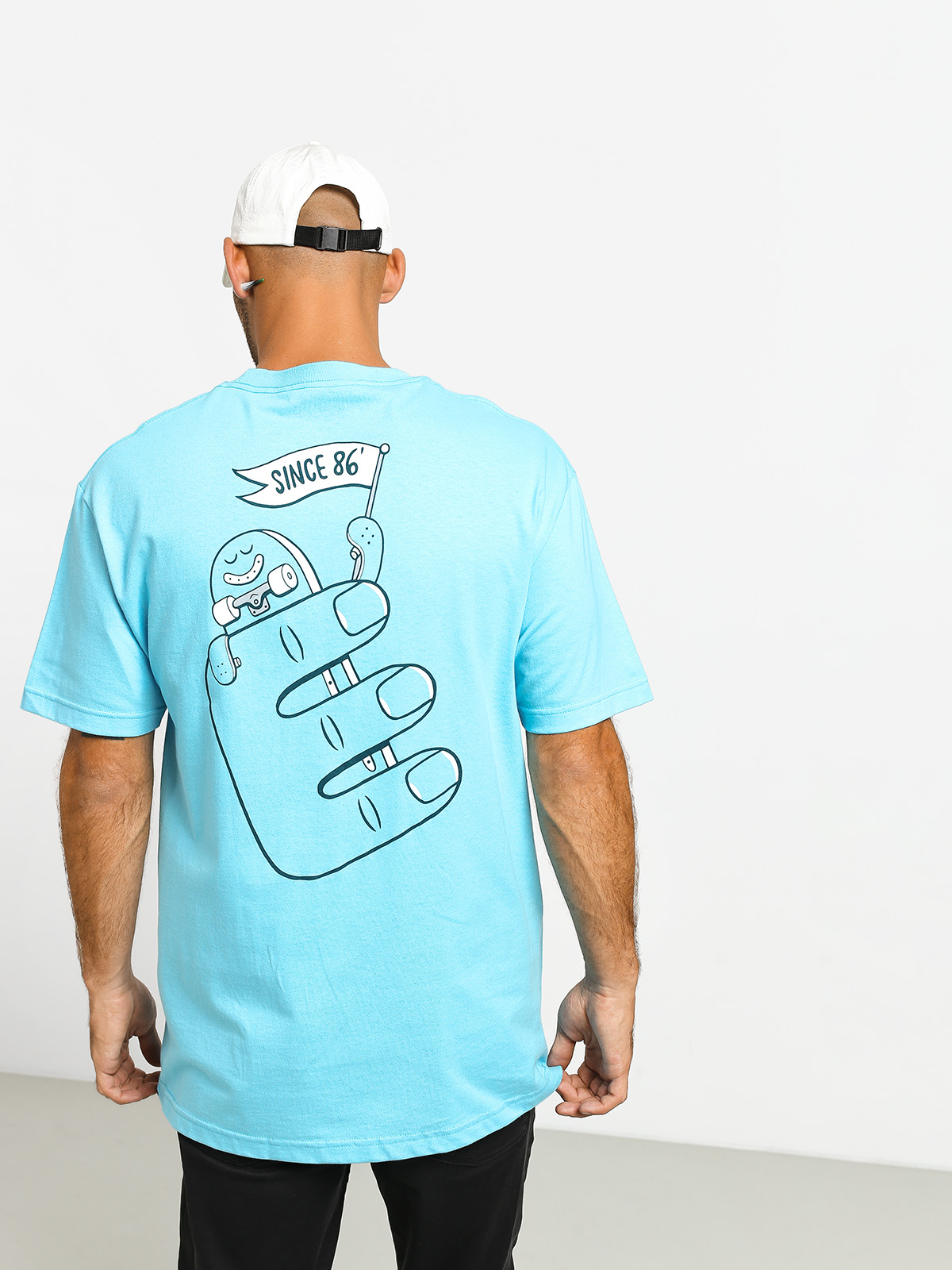 Tričko Etnies Phil Morgan Finger Flip (pacific blue)