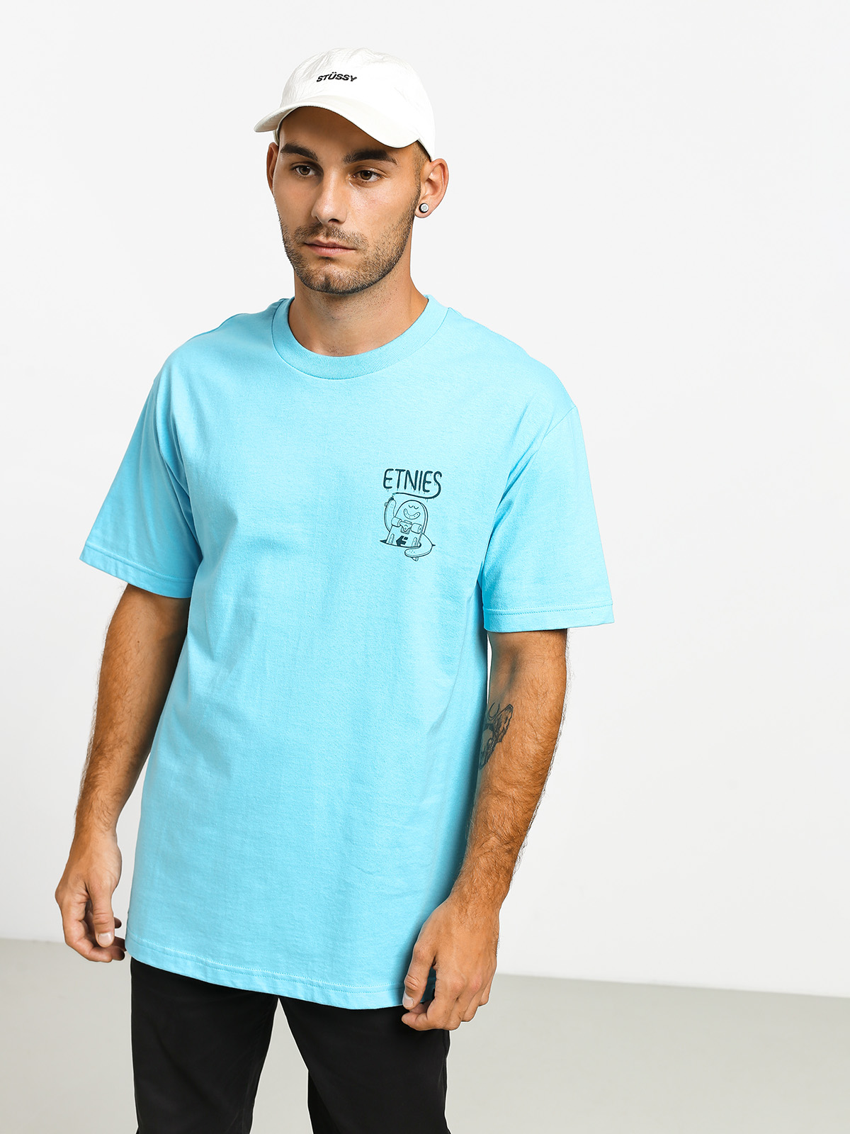 Tričko Etnies Phil Morgan Finger Flip (pacific blue)