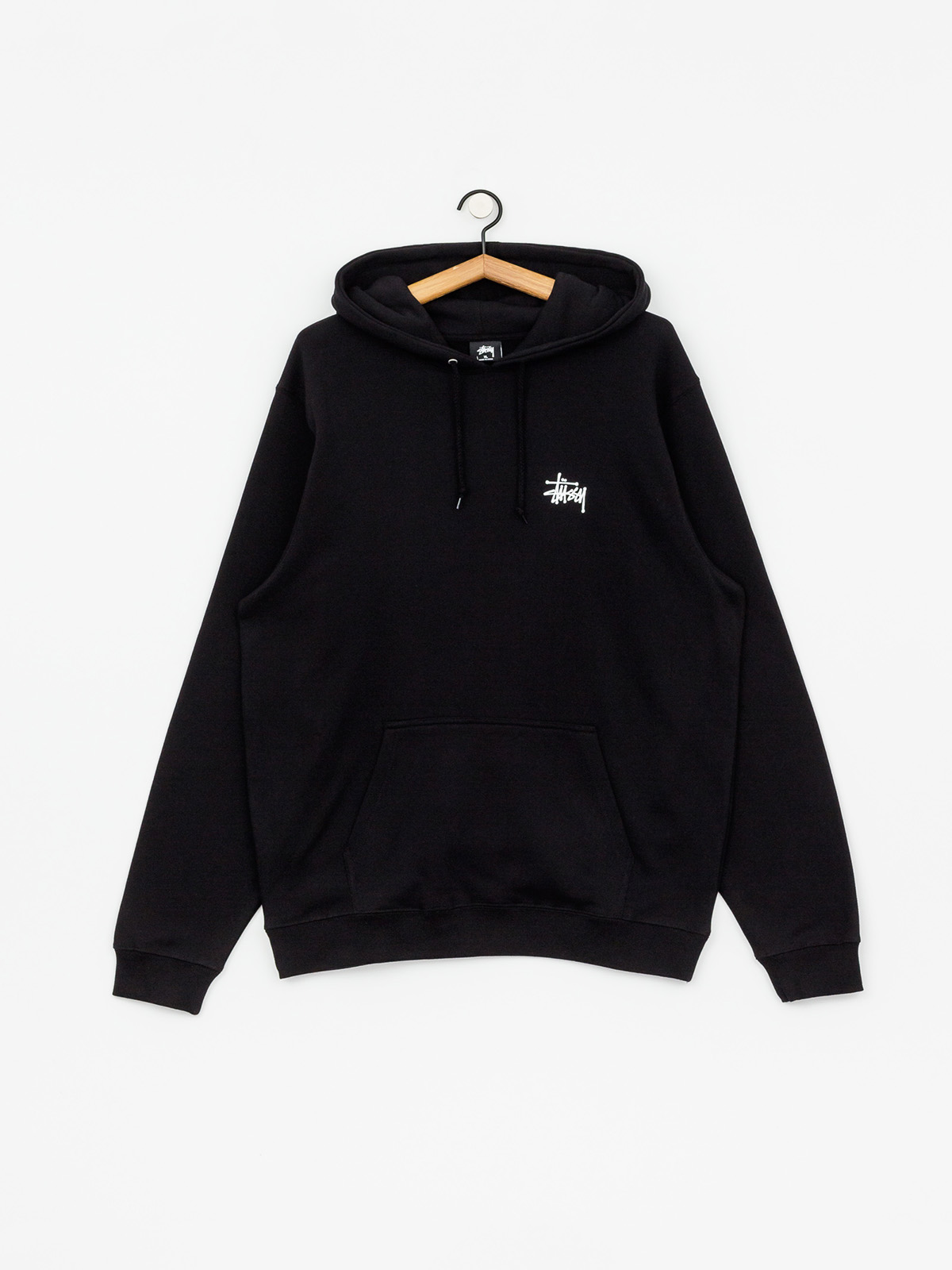 Mikina s kapucí Stussy Basic HD (black)