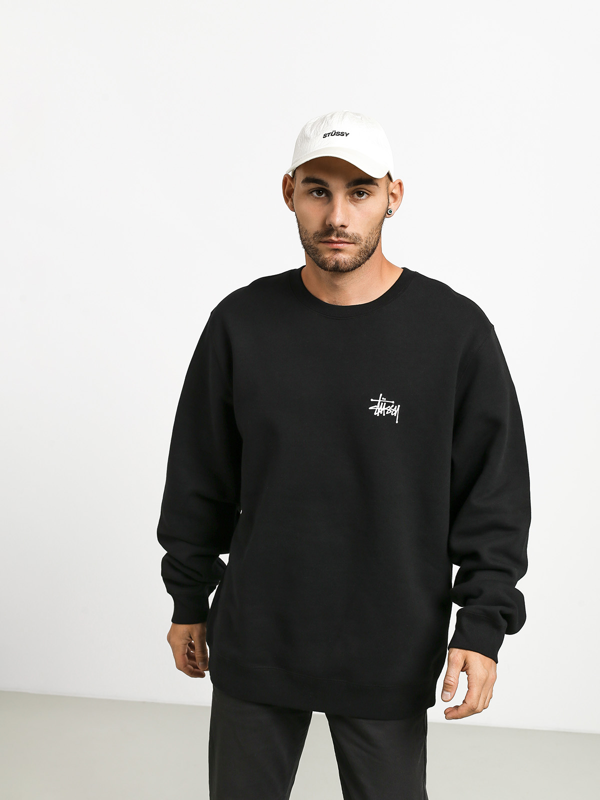 Mikina stussy basic black 