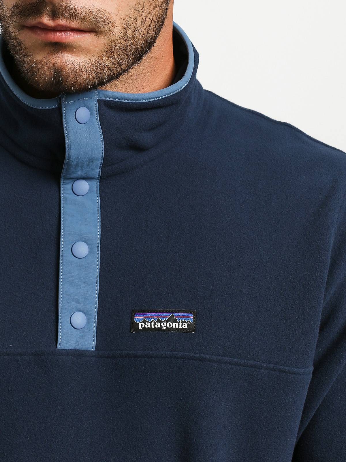 Pánský Fleecová mikina Patagonia Micro D Snap T (new navy)