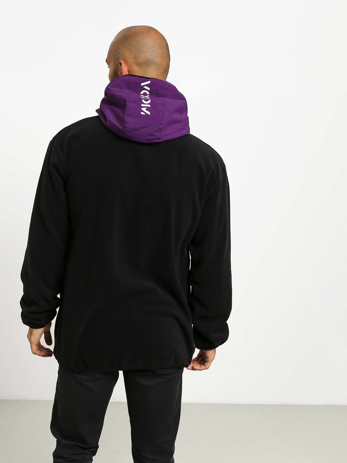 Mikina Volcom Atavic Zip (black)