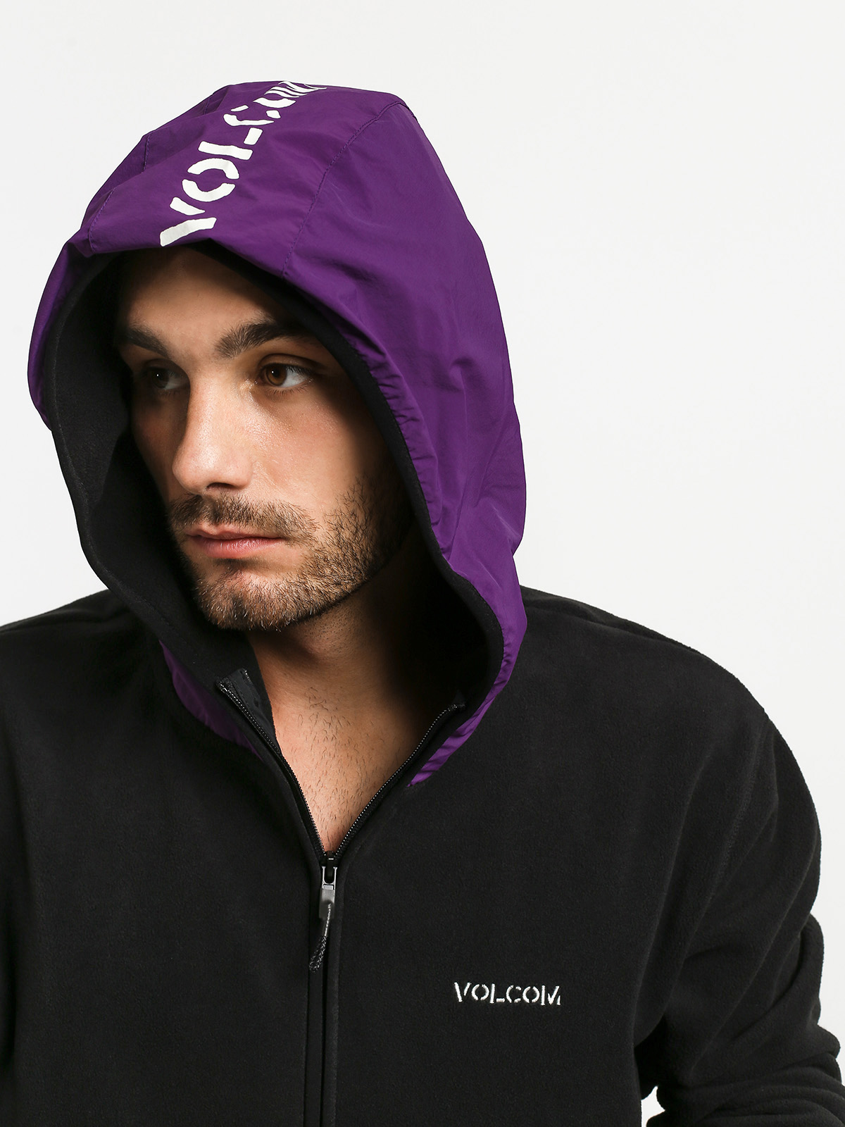 Mikina Volcom Atavic Zip (black)