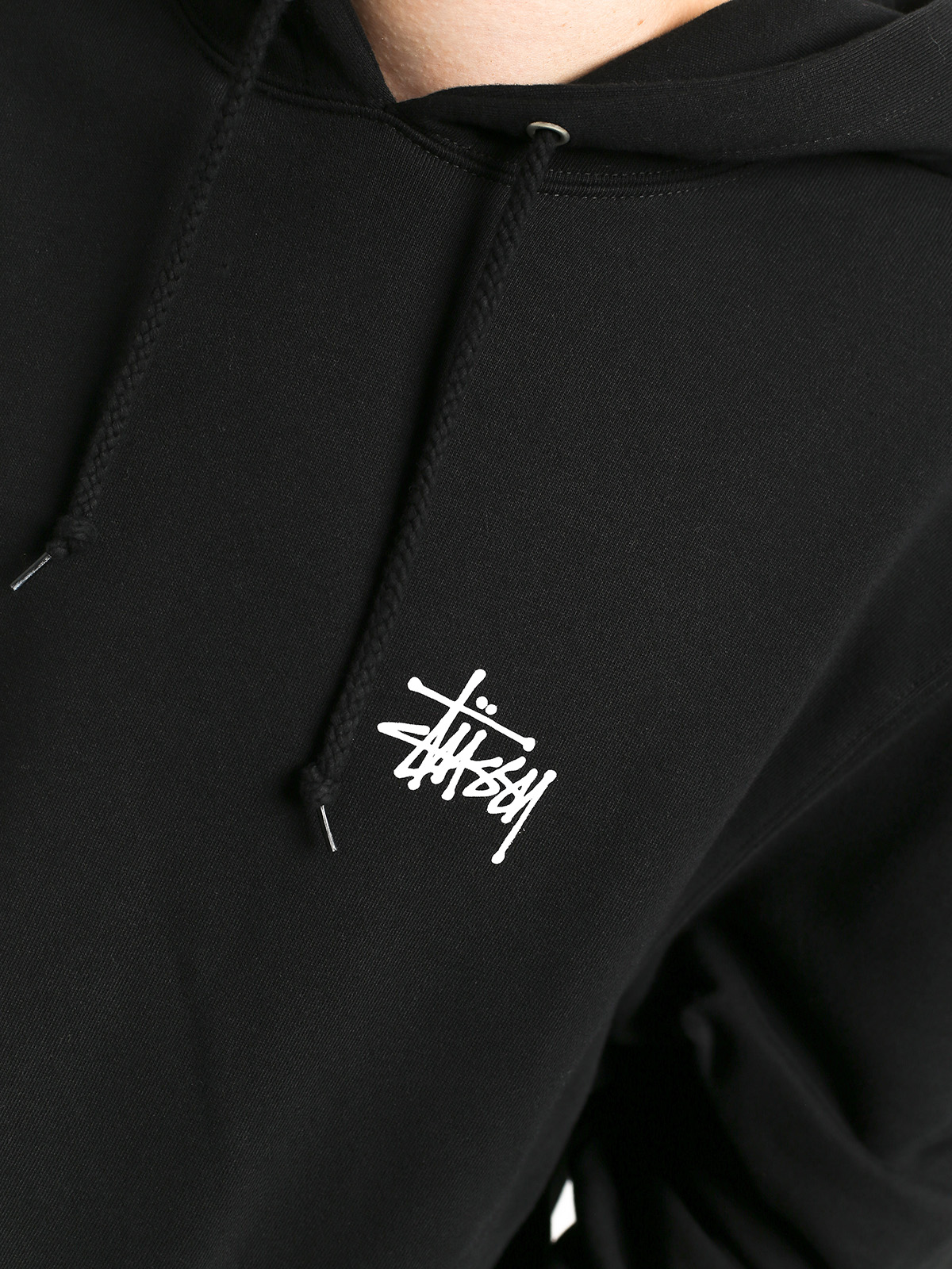 Mikina s kapucí Stussy Basic HD (black)