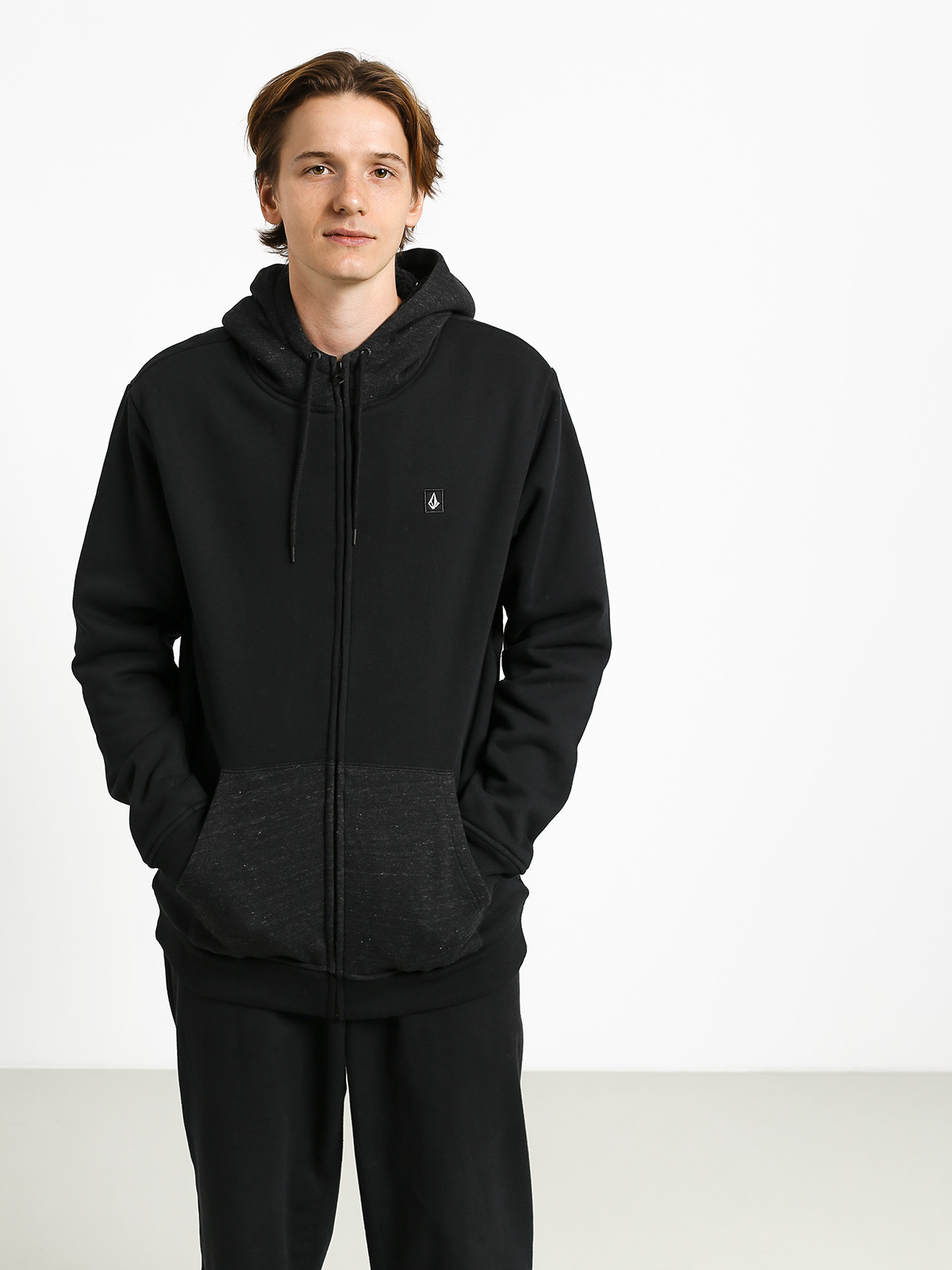 Mikina Volcom Sngl Stn Lined (black)