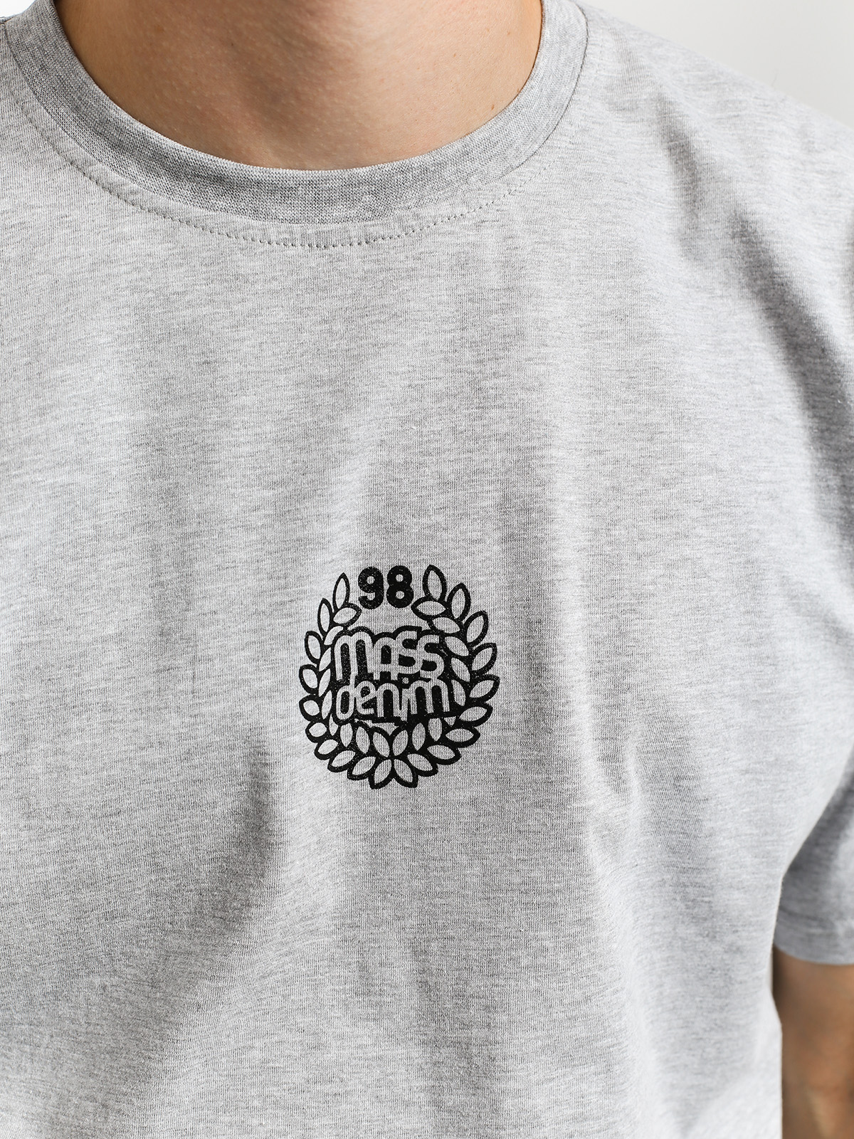 Tričko MassDnm Base Small Logo (light heather grey)