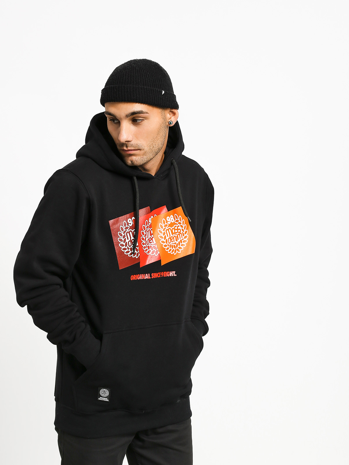 Mikina s kapucí MassDnm Replay HD (black)