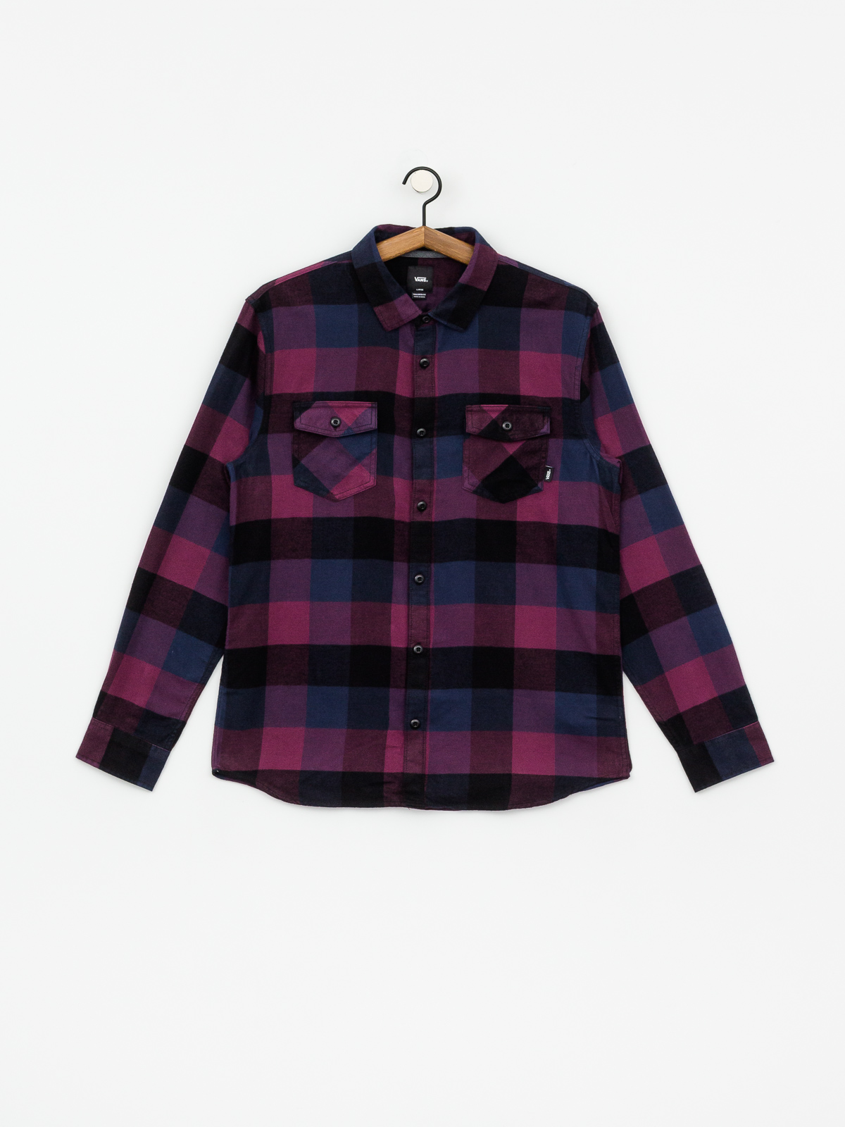 Košile Vans Box Flannel (prune/dress blues)