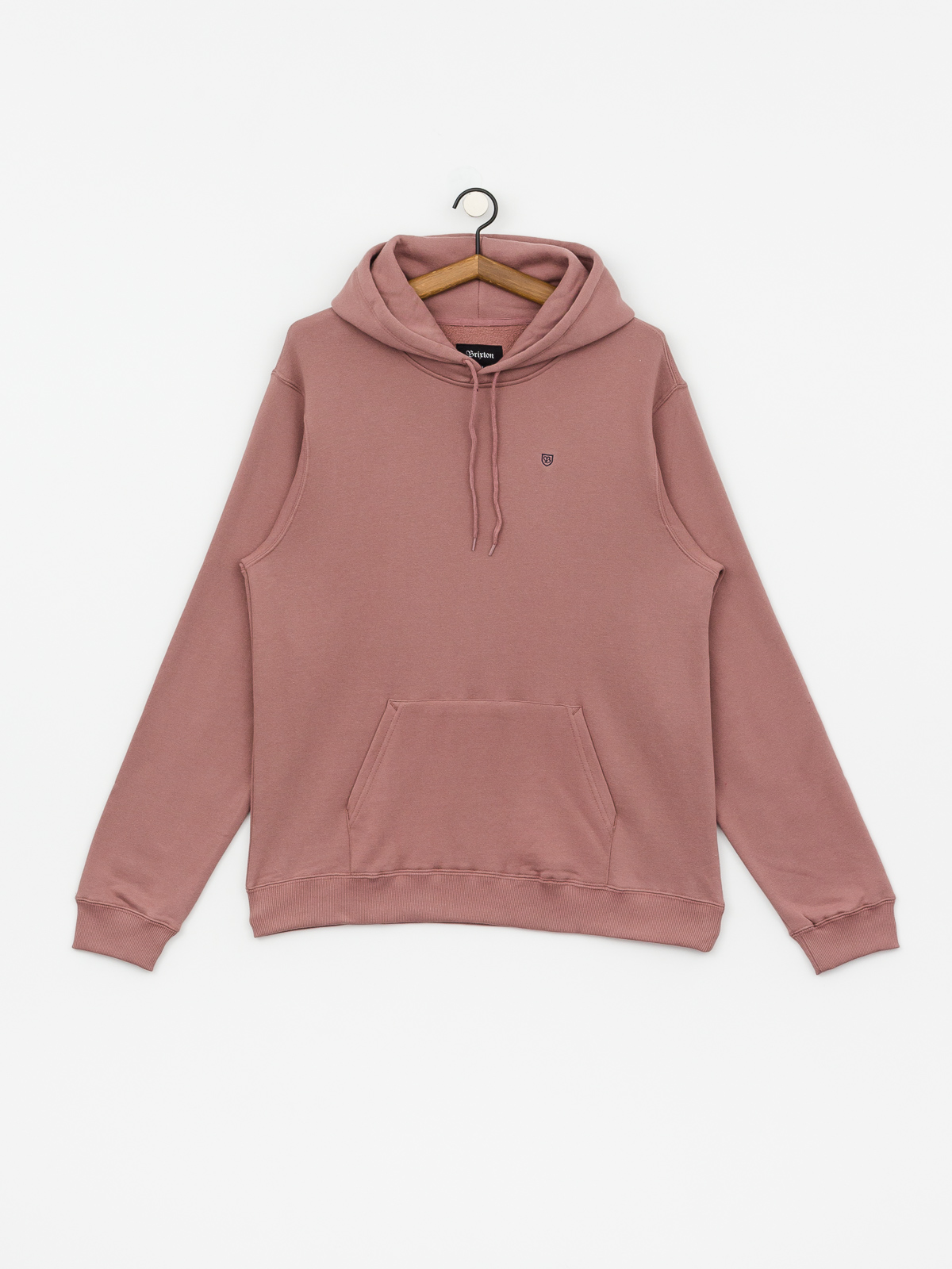 Mikina s kapucí Brixton B Shield Intl HD (mauve)