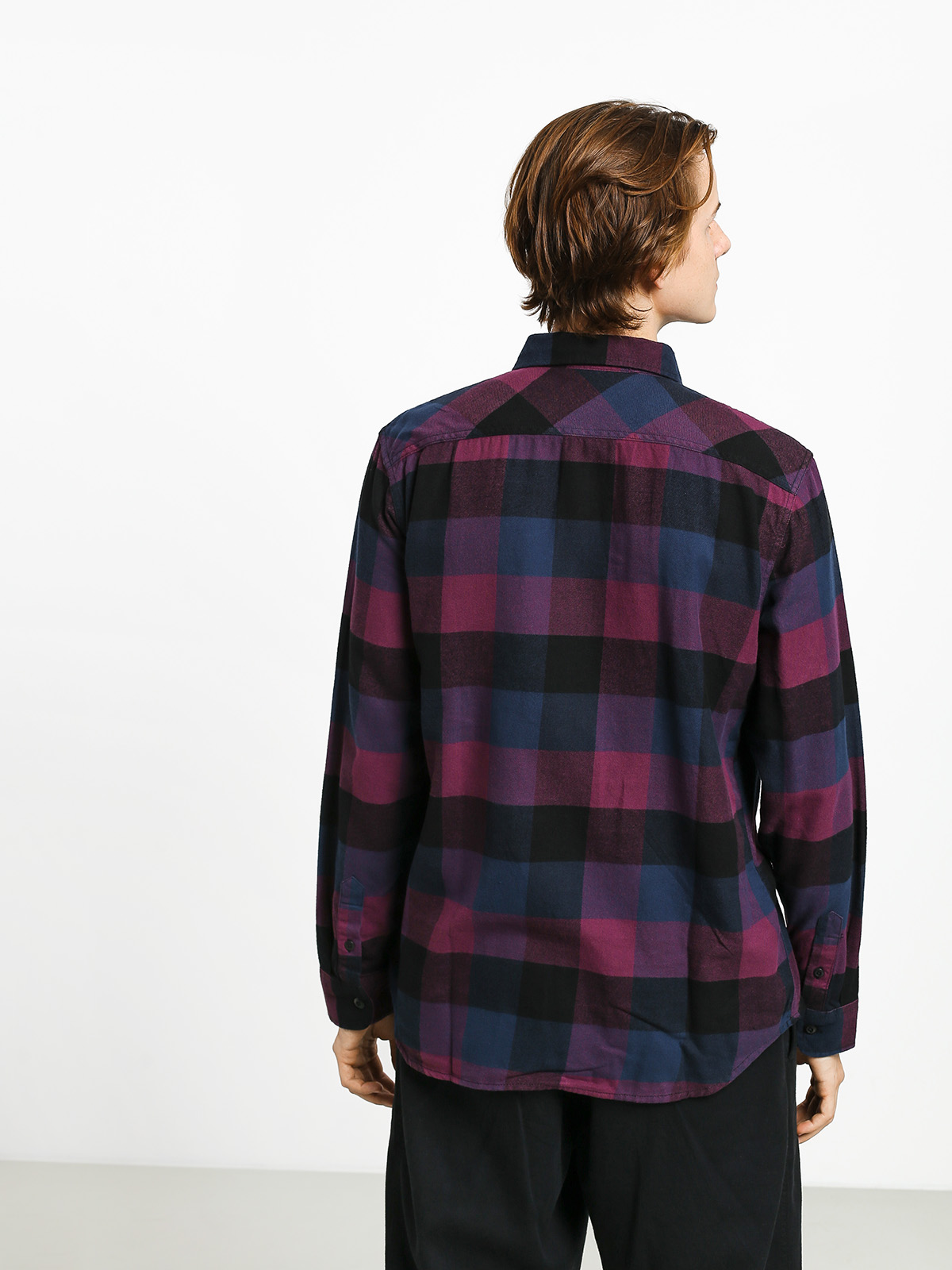 Košile Vans Box Flannel (prune/dress blues)