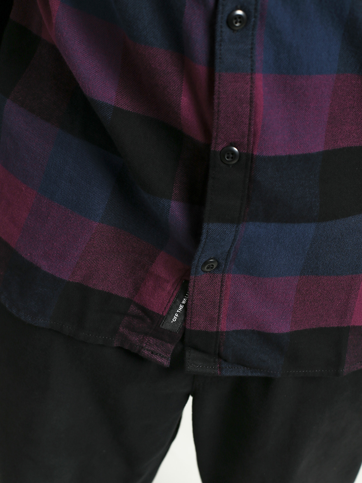 Košile Vans Box Flannel (prune/dress blues)