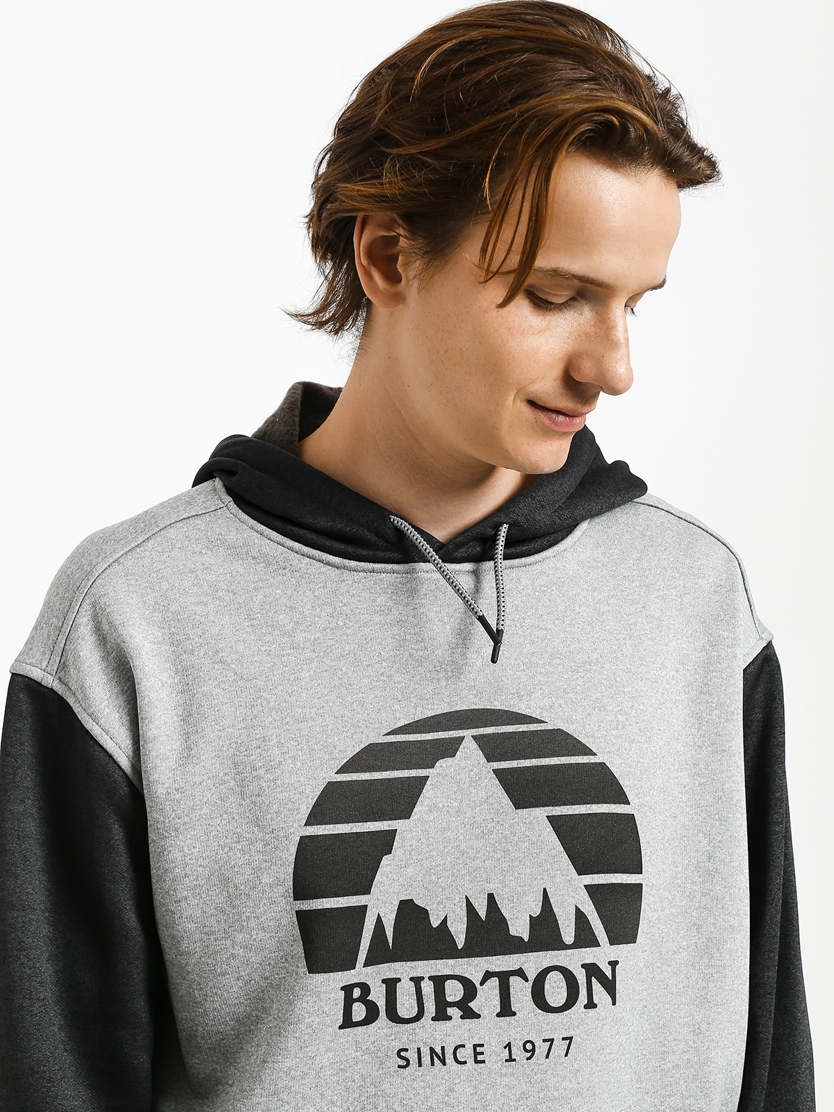 Pánská Mikina s kapucí Burton Oak HD (gryhtr/trublk)