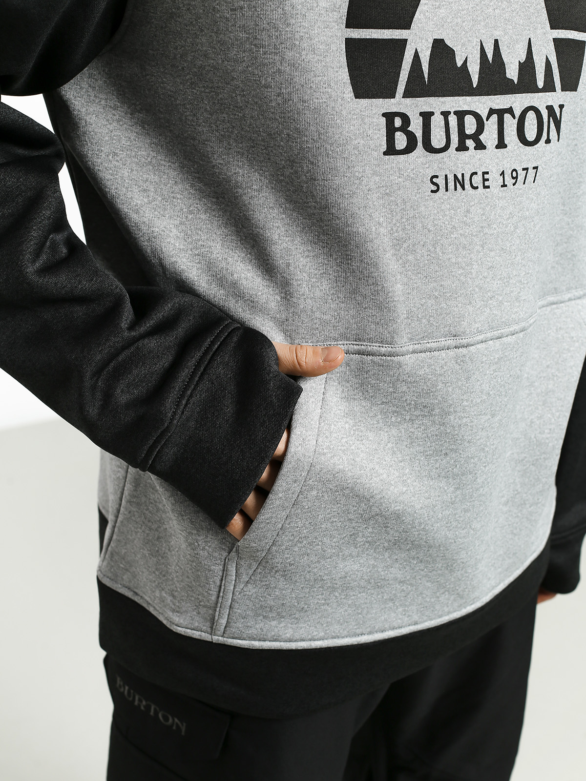 Pánská Mikina s kapucí Burton Oak HD (gryhtr/trublk)