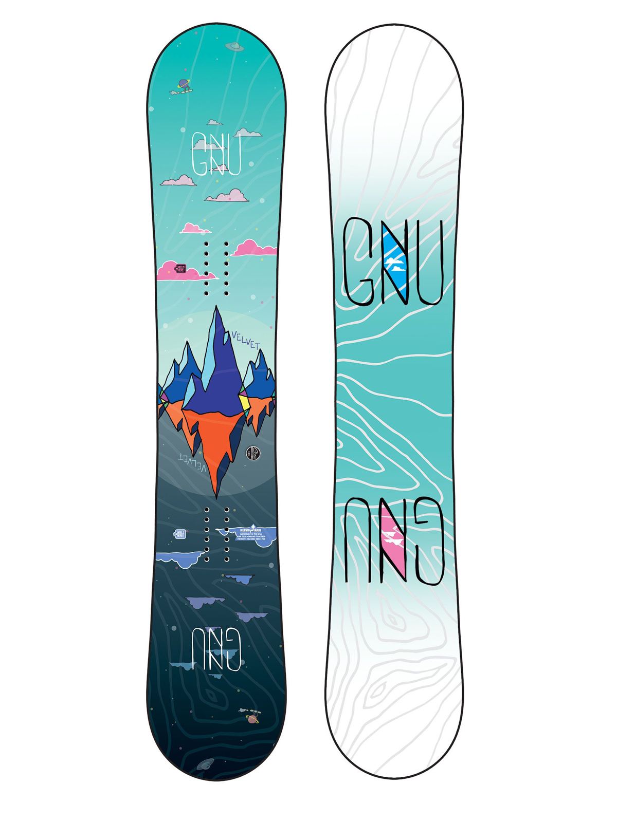 Dámská Snowboard Gnu Asym Velvet C2