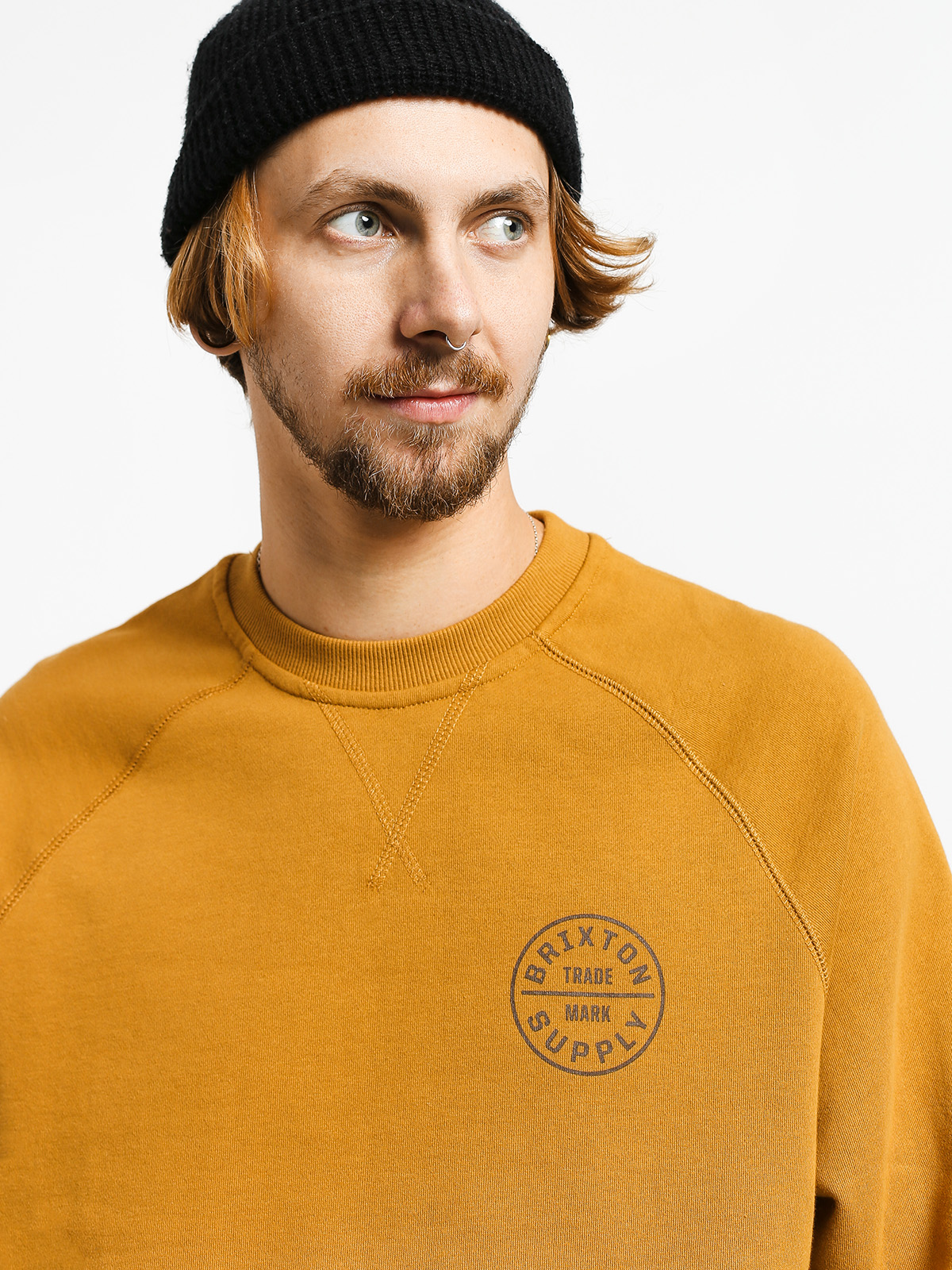 Mikina Brixton Oath Crew (maize)