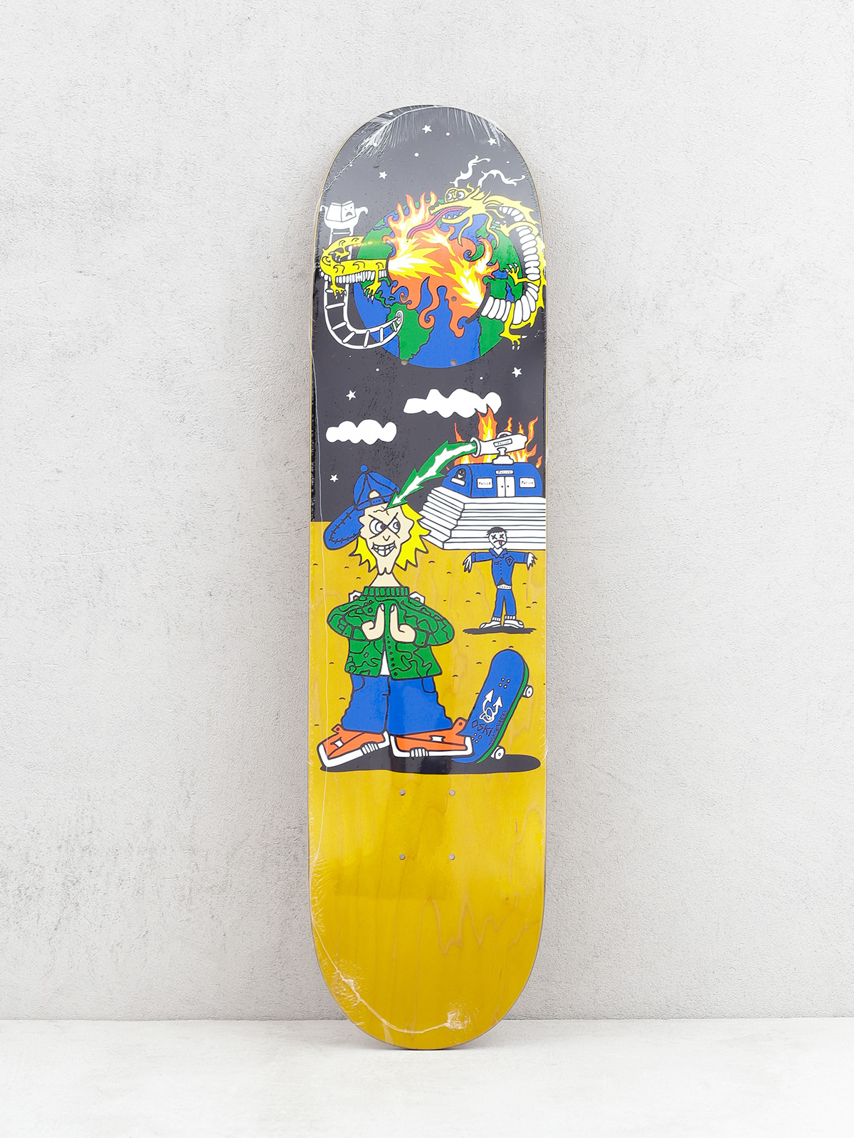Deska Polar Skate Rozenberg Police Station (yellow/multi)