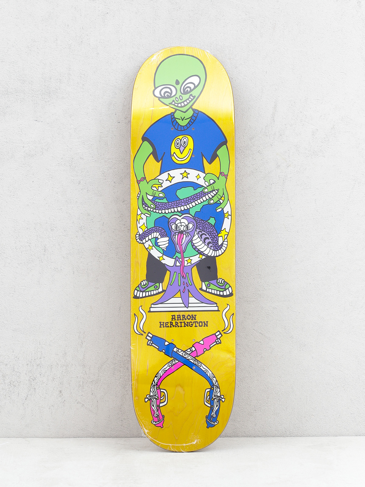 Deska Polar Skate Herrington Global Affairs (yellow/multi)