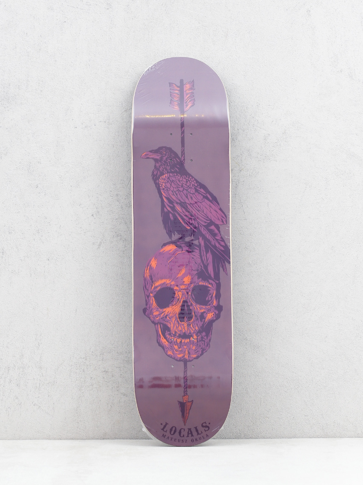 Deska Locals Skateboards Skull Mask 1 Promodel Mateusz Okuła (plum)