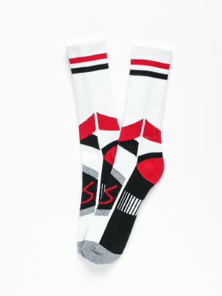 Ponožky eS Asi Tech (white/red)