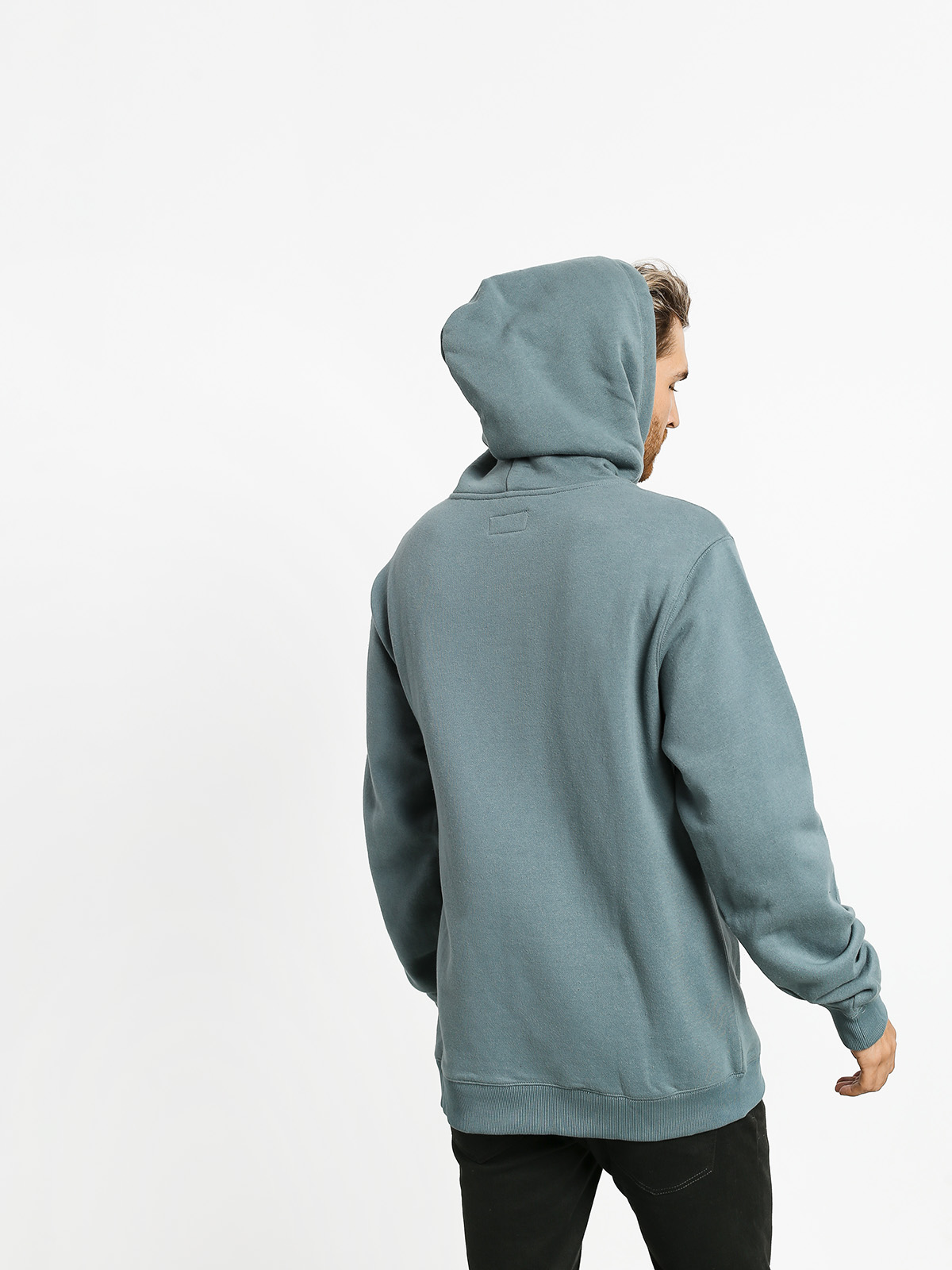 Mikina s kapucí Brixton B Shield Intl HD (blue haze)