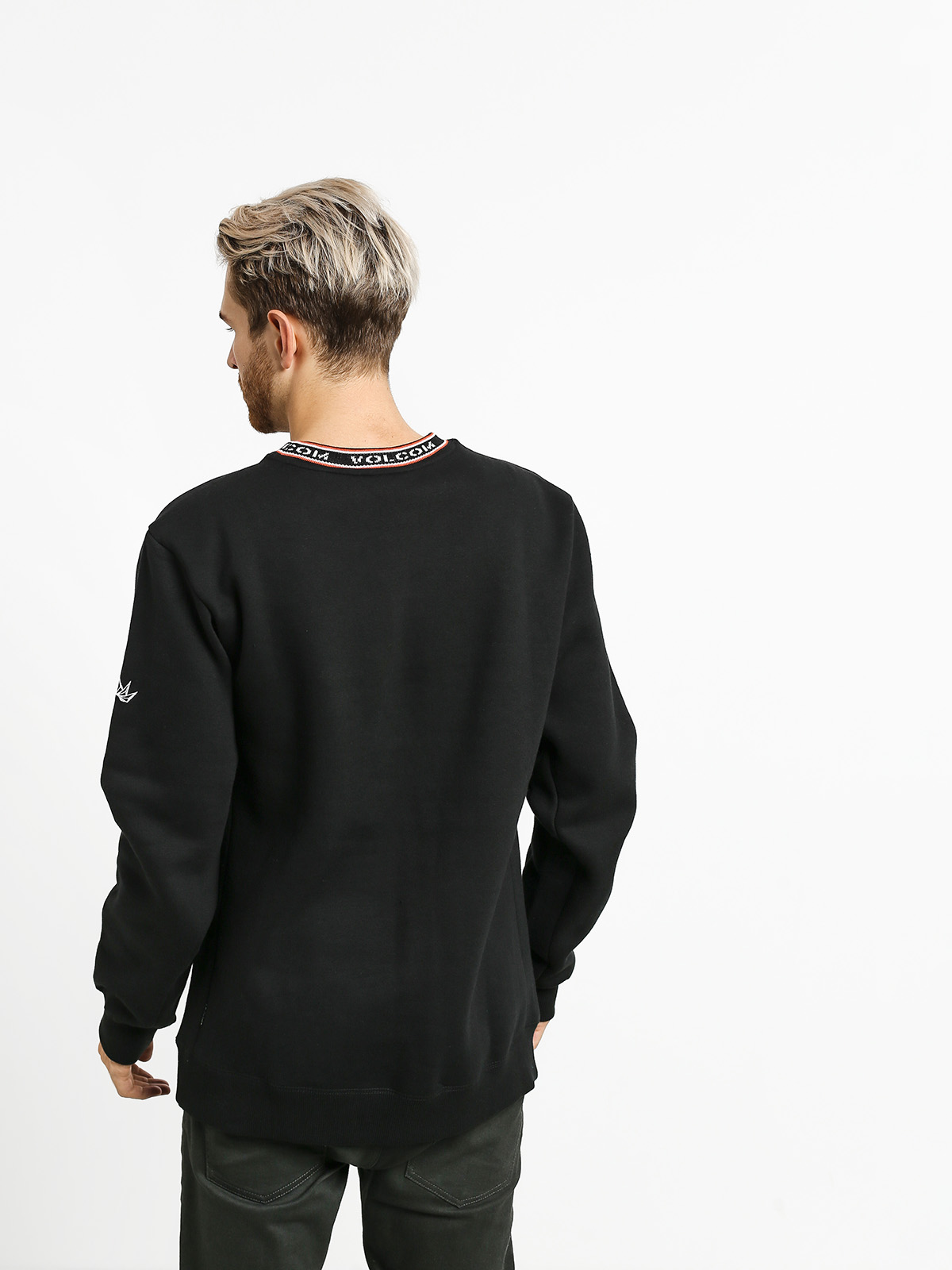 Mikina Volcom Forward To Past Crew (blk)