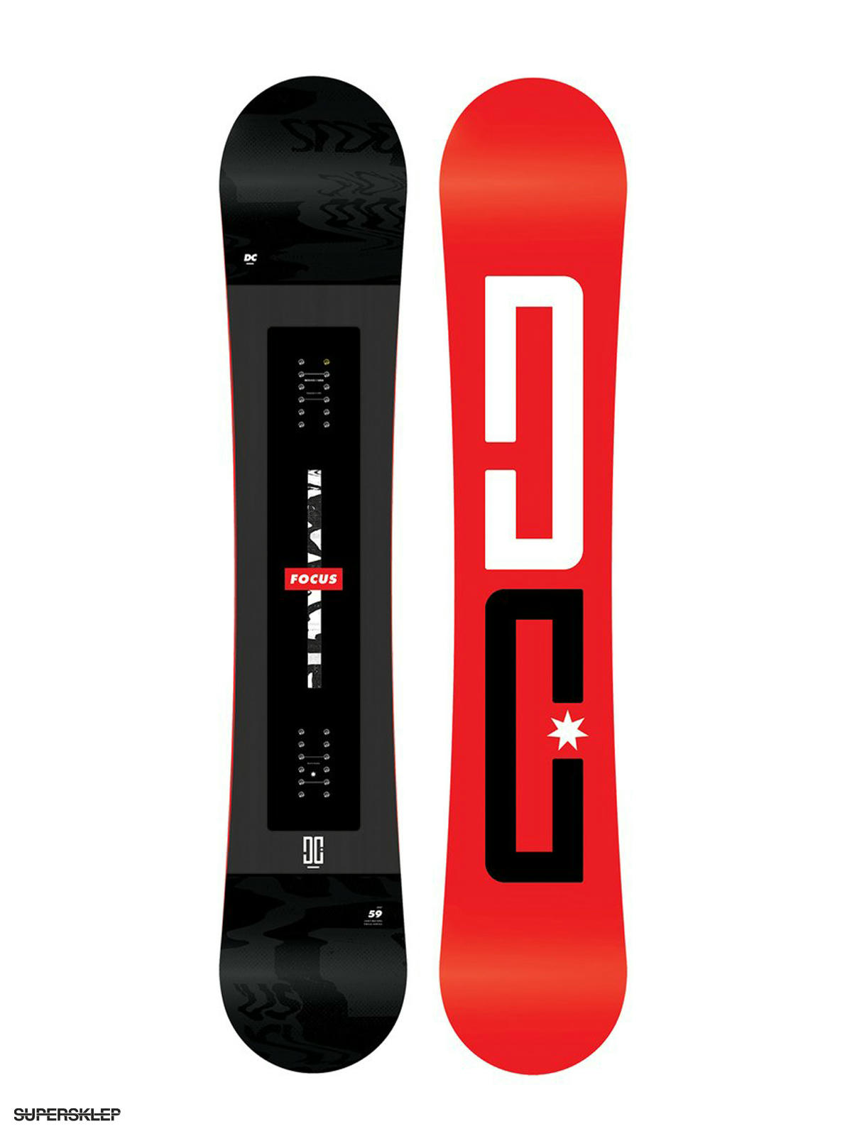 Snowboard DC Focus (red/black)