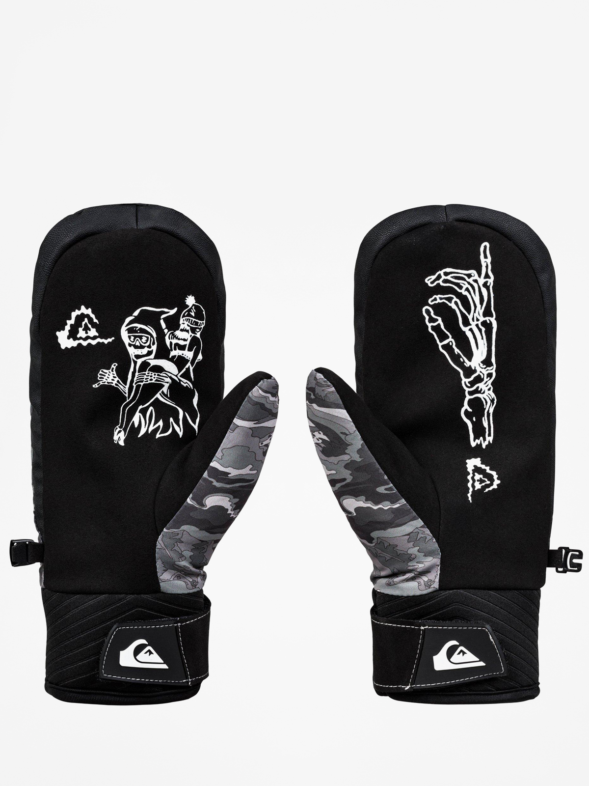 Rukavice Quiksilver Method Mitt (black snowscene)