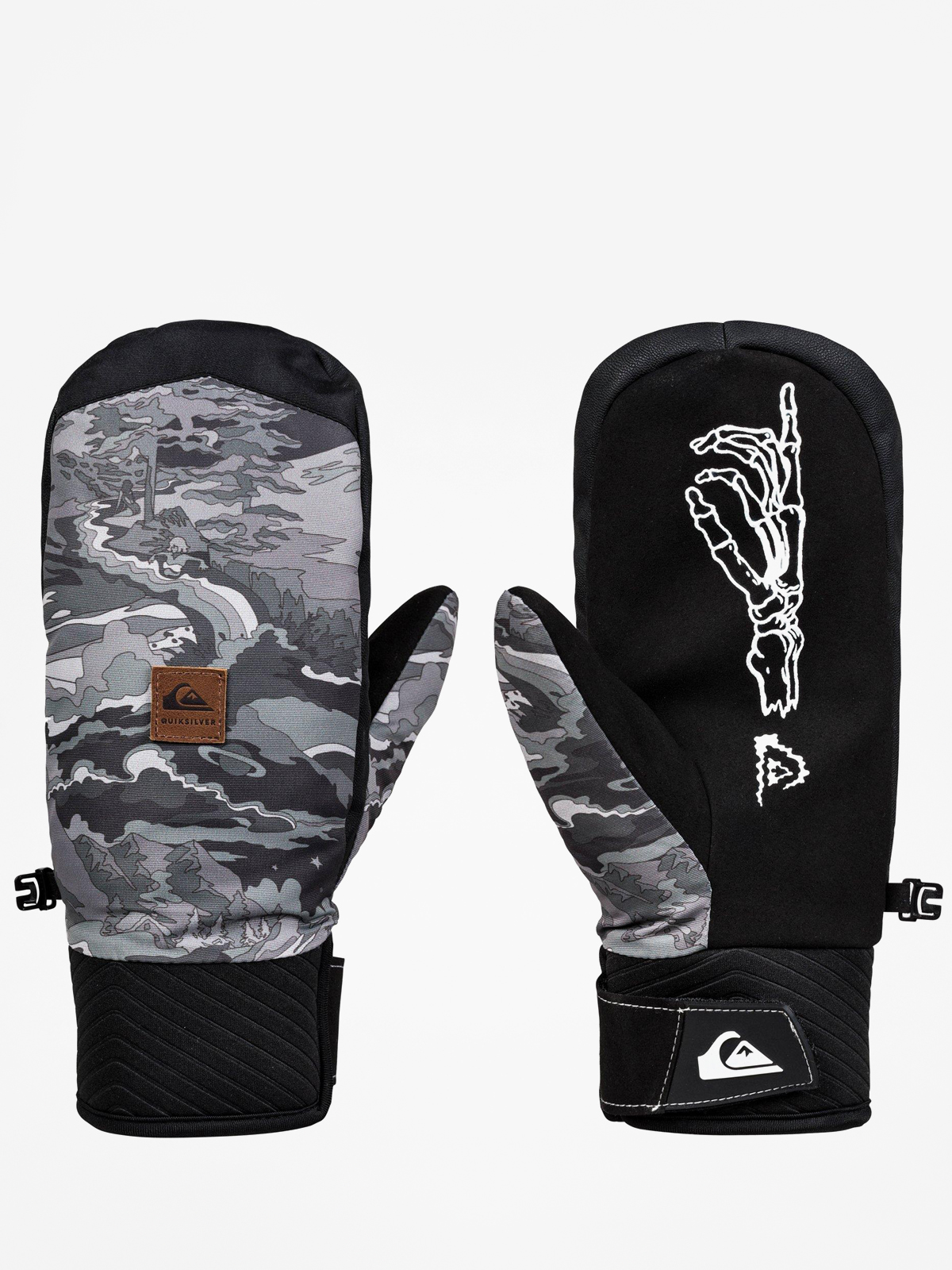 Rukavice Quiksilver Method Mitt (black snowscene)