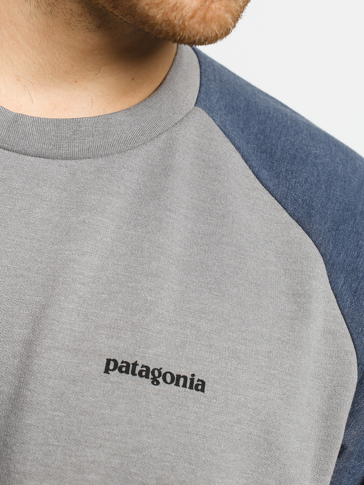 Mikina Patagonia P6 Logo Lw (feather grey w/dolomite blue)
