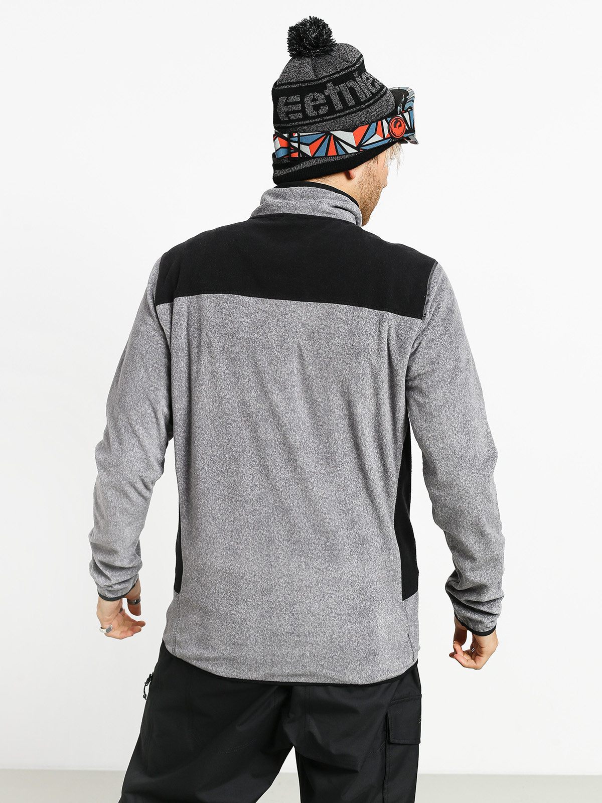 Pánský Fleecová mikina Quiksilver Aker Hz Fleece (ripstop texture grey)