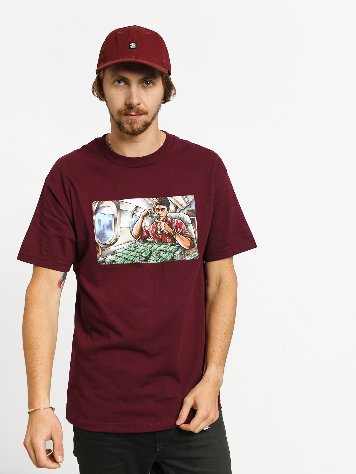 Tričko DGK Talkin (burgundy)