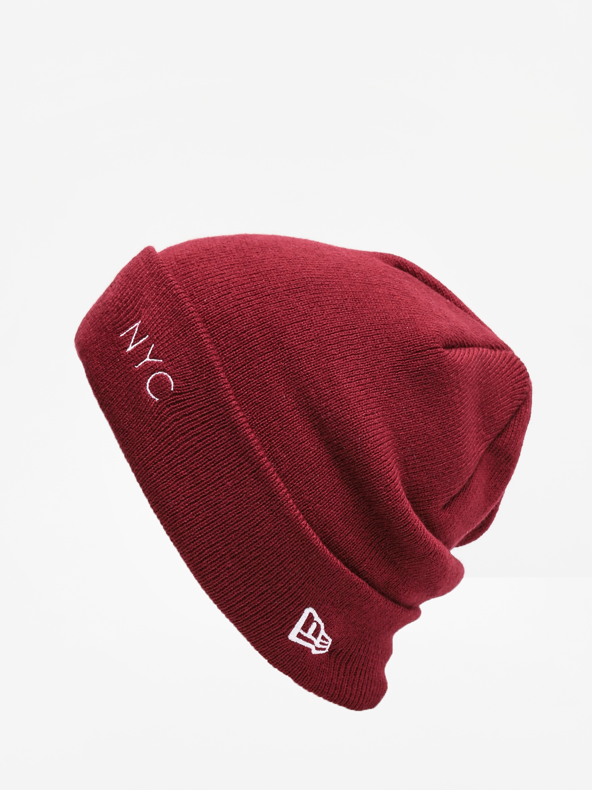 Čepice New Era Nyc Cuff Knit (cardinal/optic white)