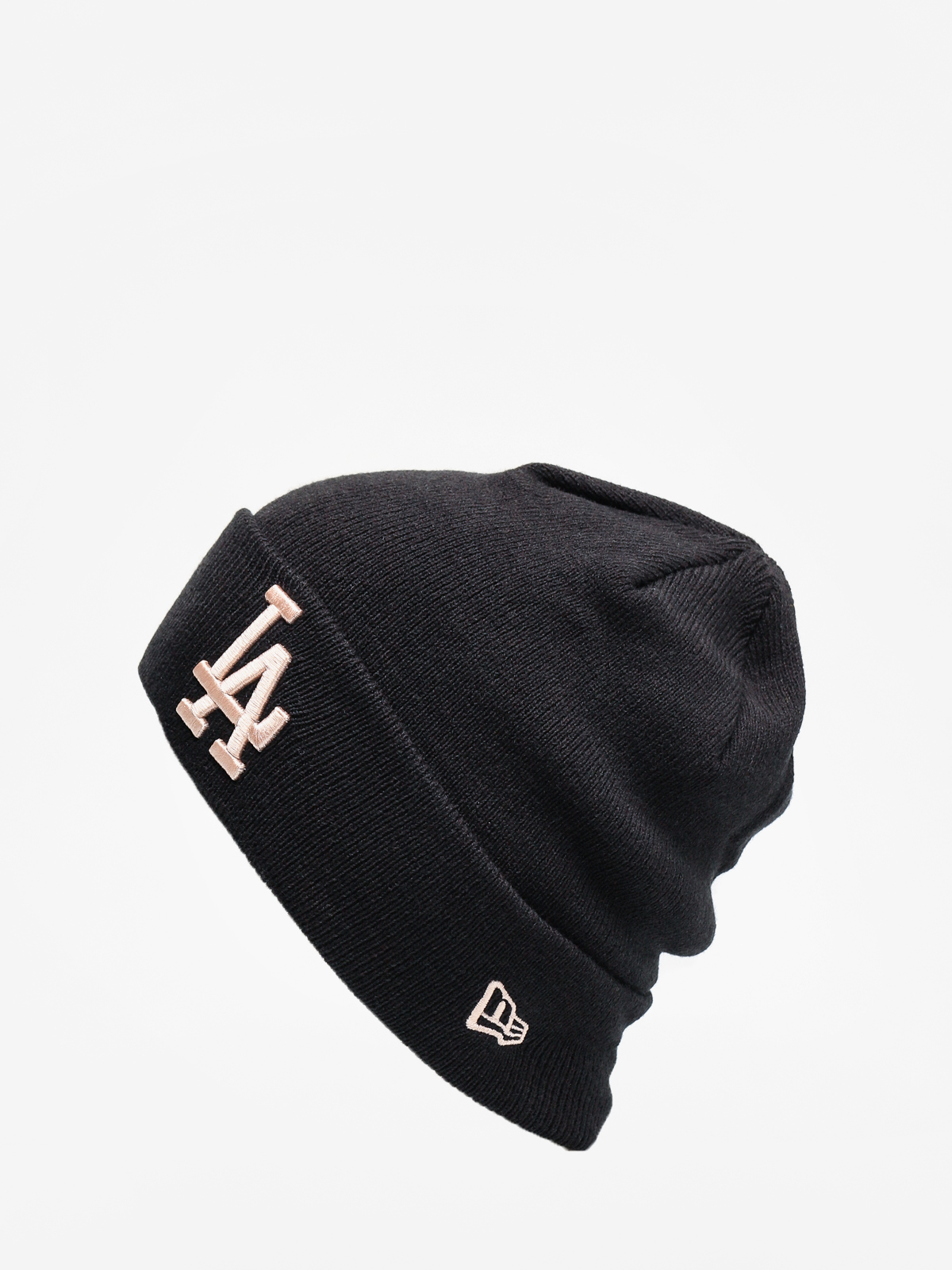 Čepice New Era League Essential Cuff Knit (black/blush sky)