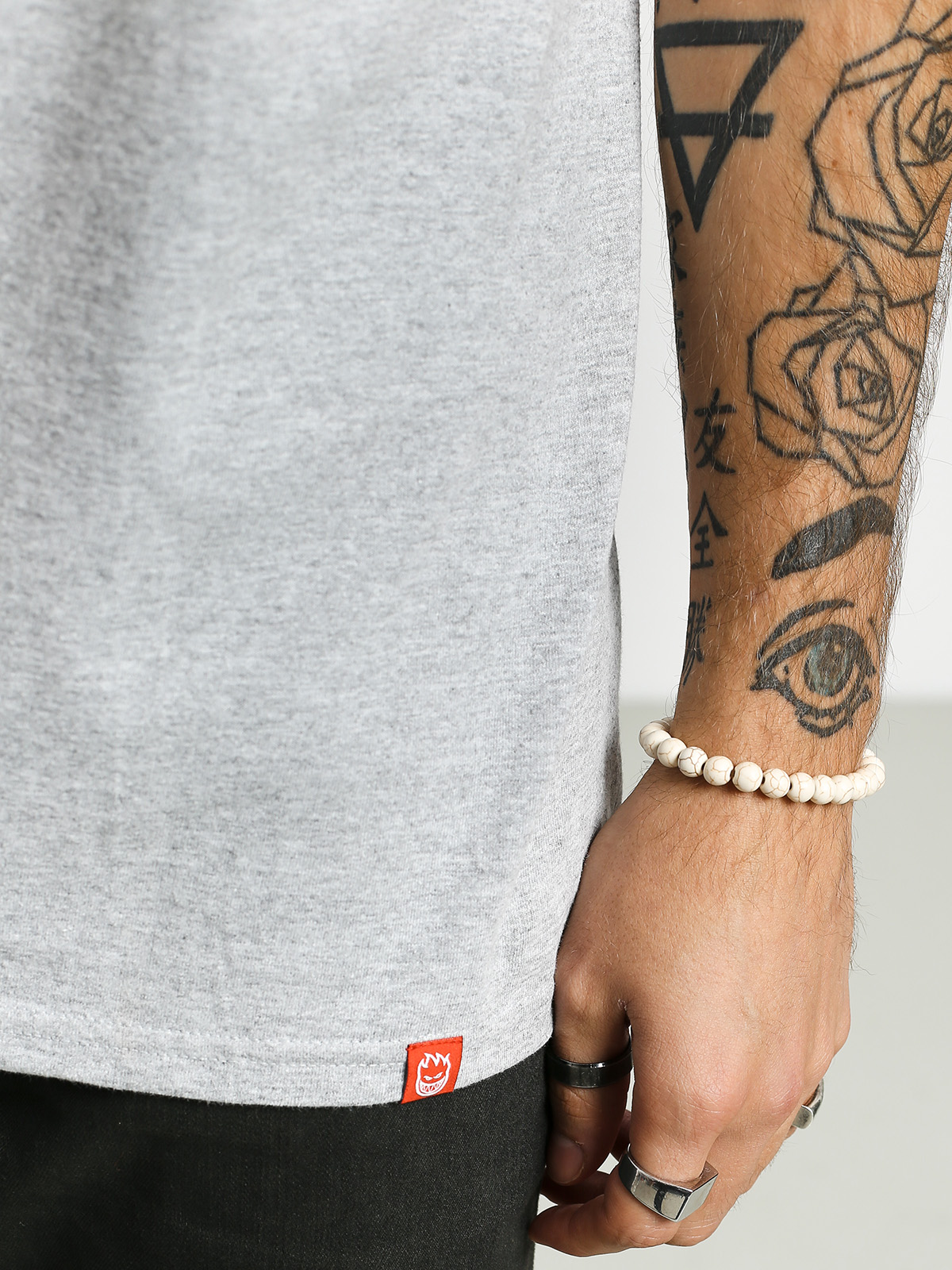 Tričko Spitfire Big Head Fill (athletic heather/camo)