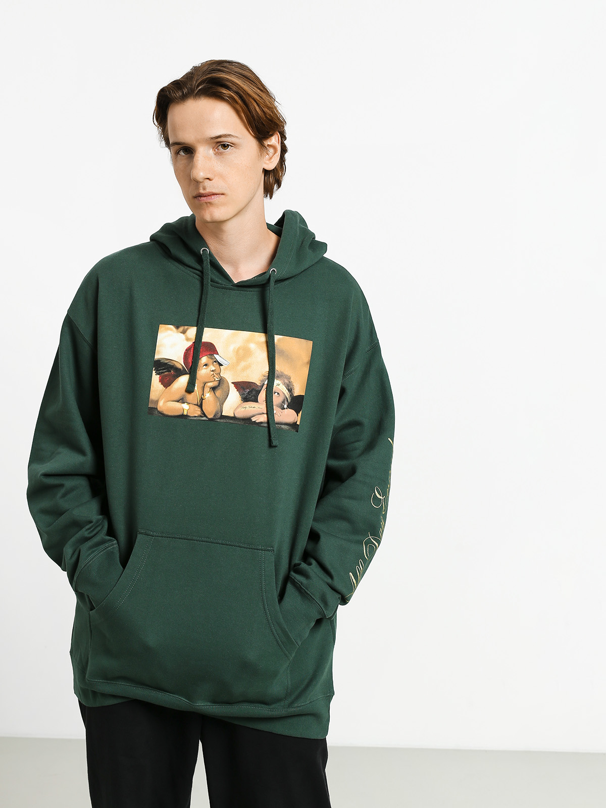 Mikina s kapucí DGK Cherubs HD (alpine green)