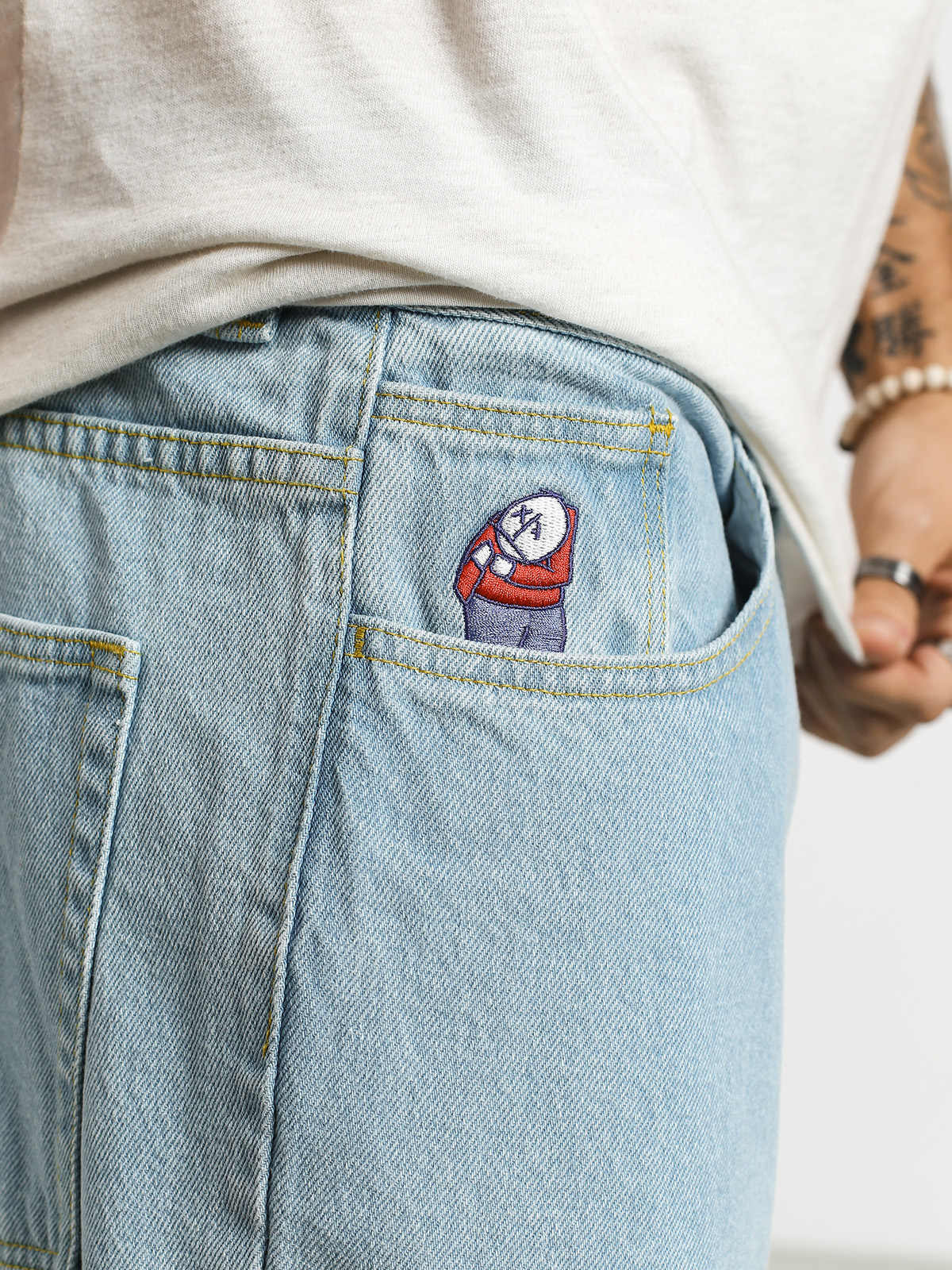 Kalhoty Polar Skate Big Boy Jeans (bleach blue)