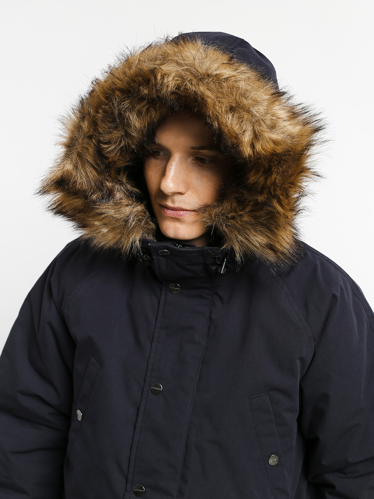 Bunda Carhartt WIP Trapper Parka (dark navy/black)